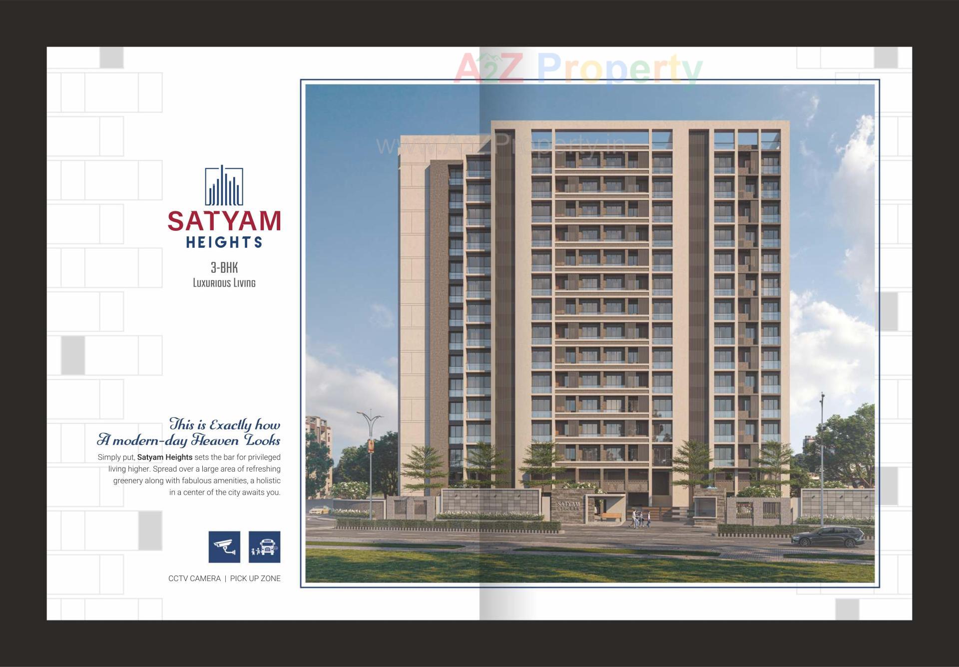 3D Elevation of real estate project Satyam Heights located at Dabholi, Surat, Gujarat