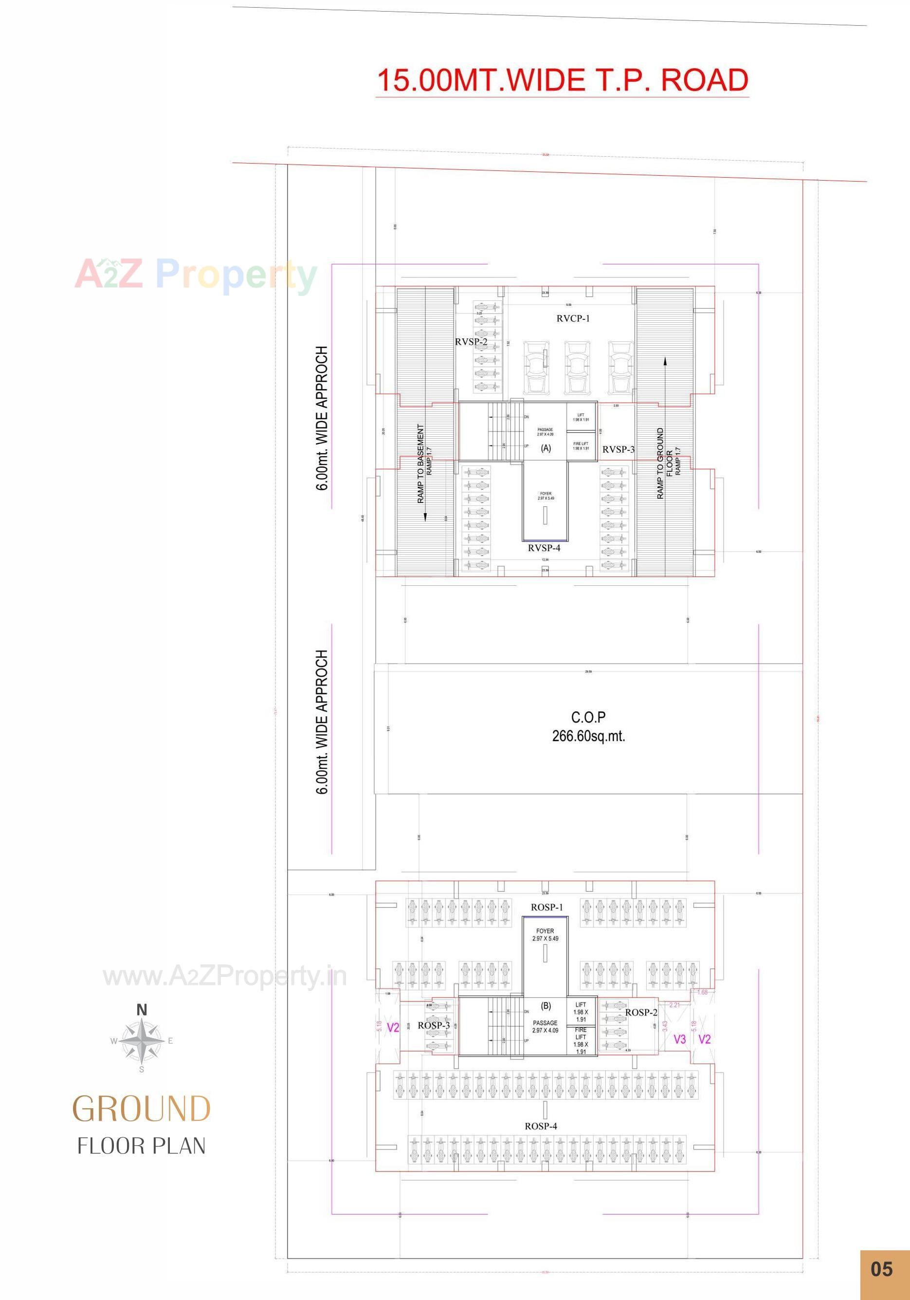 Layout of real estate project Serenity Homes located at Pal, Surat, Gujarat