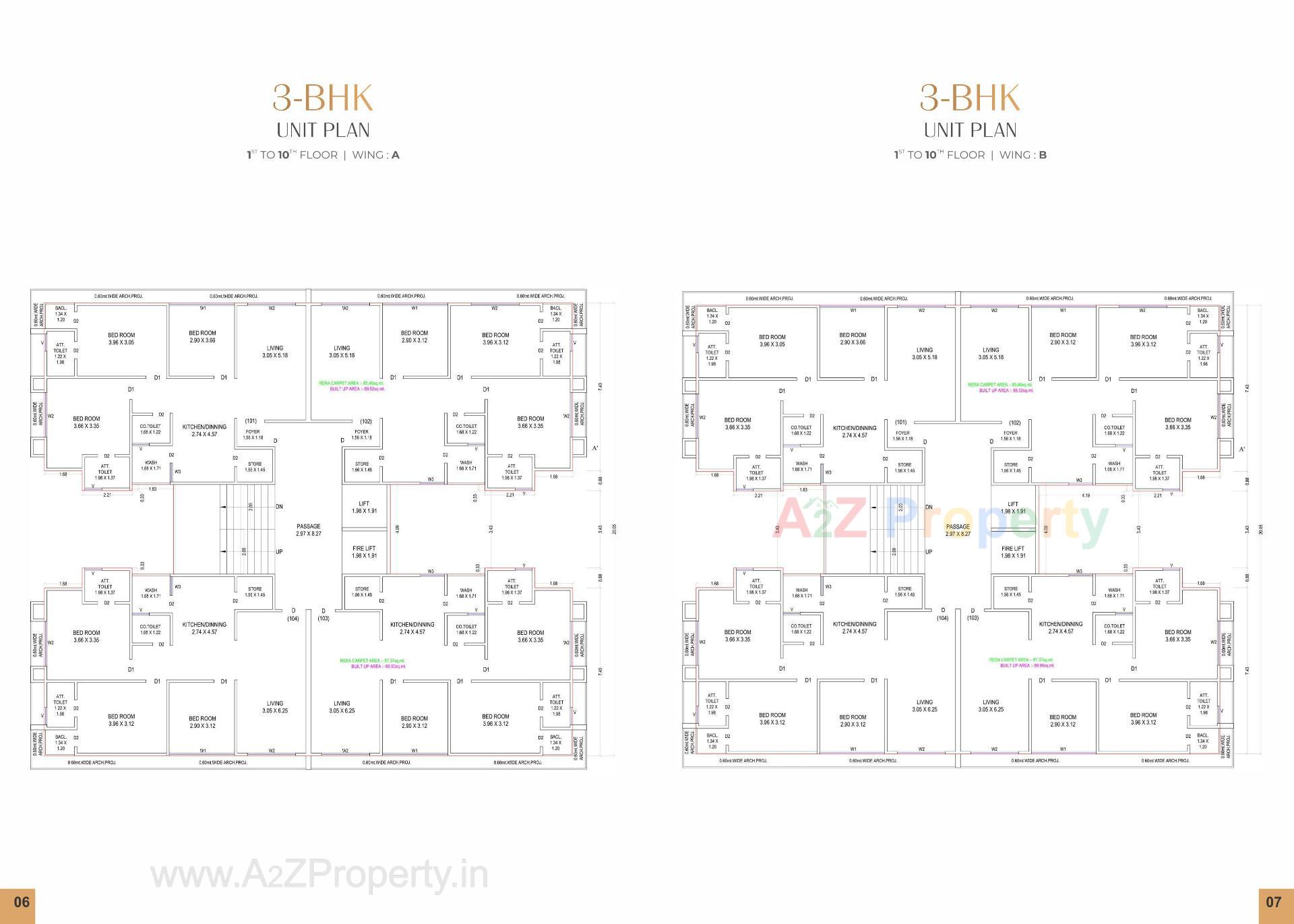 Layout of real estate project Serenity Homes located at Pal, Surat, Gujarat