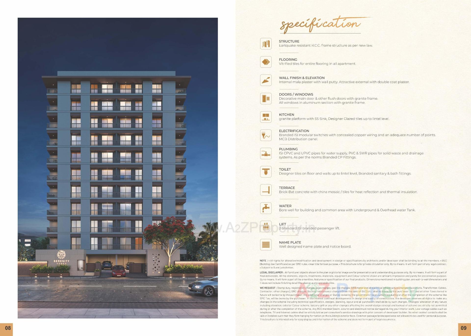  of real estate project Serenity Homes located at Pal, Surat, Gujarat