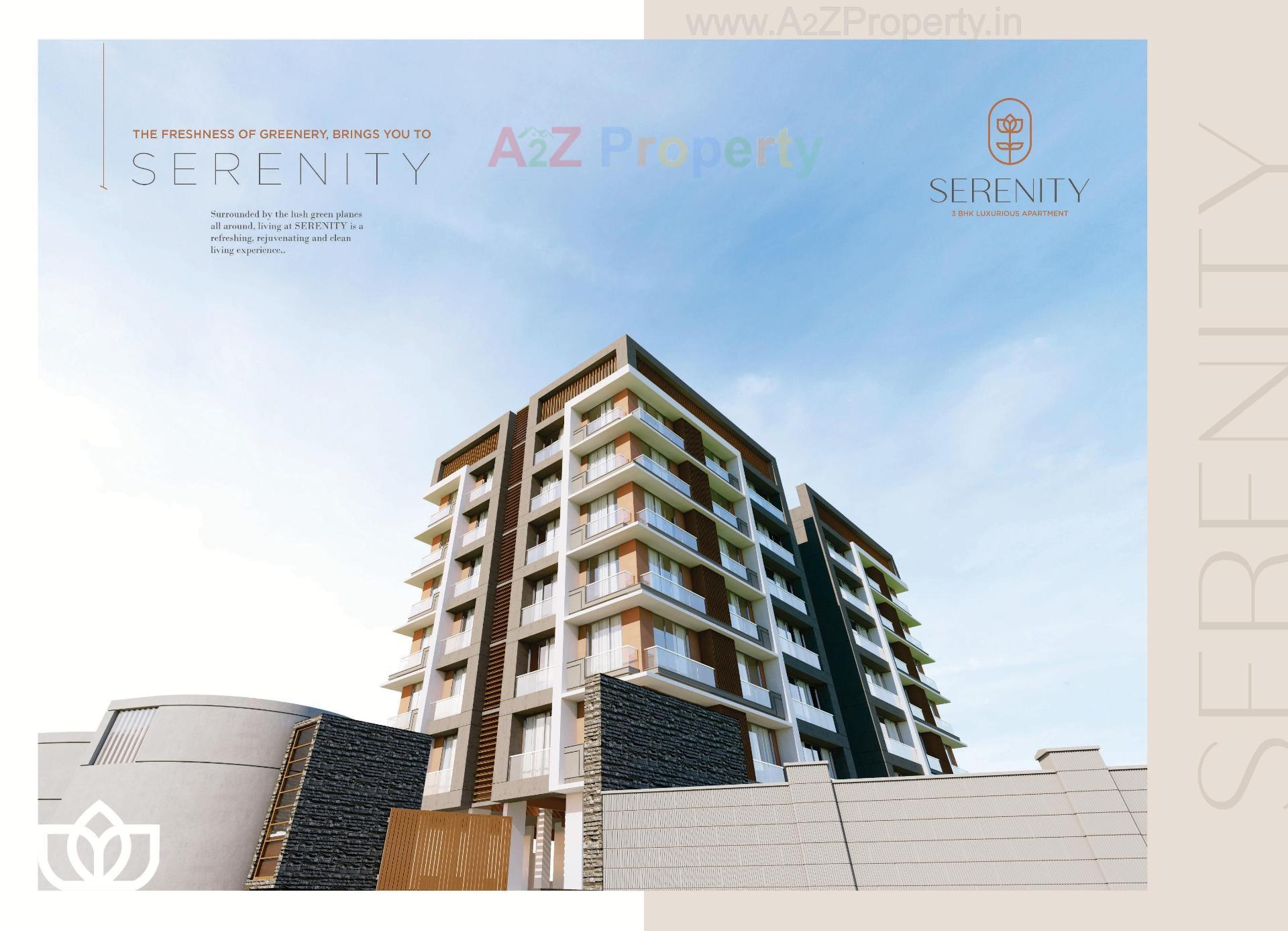 3D Elevation of real estate project Serenity located at Bharthana-vesu, Surat, Gujarat