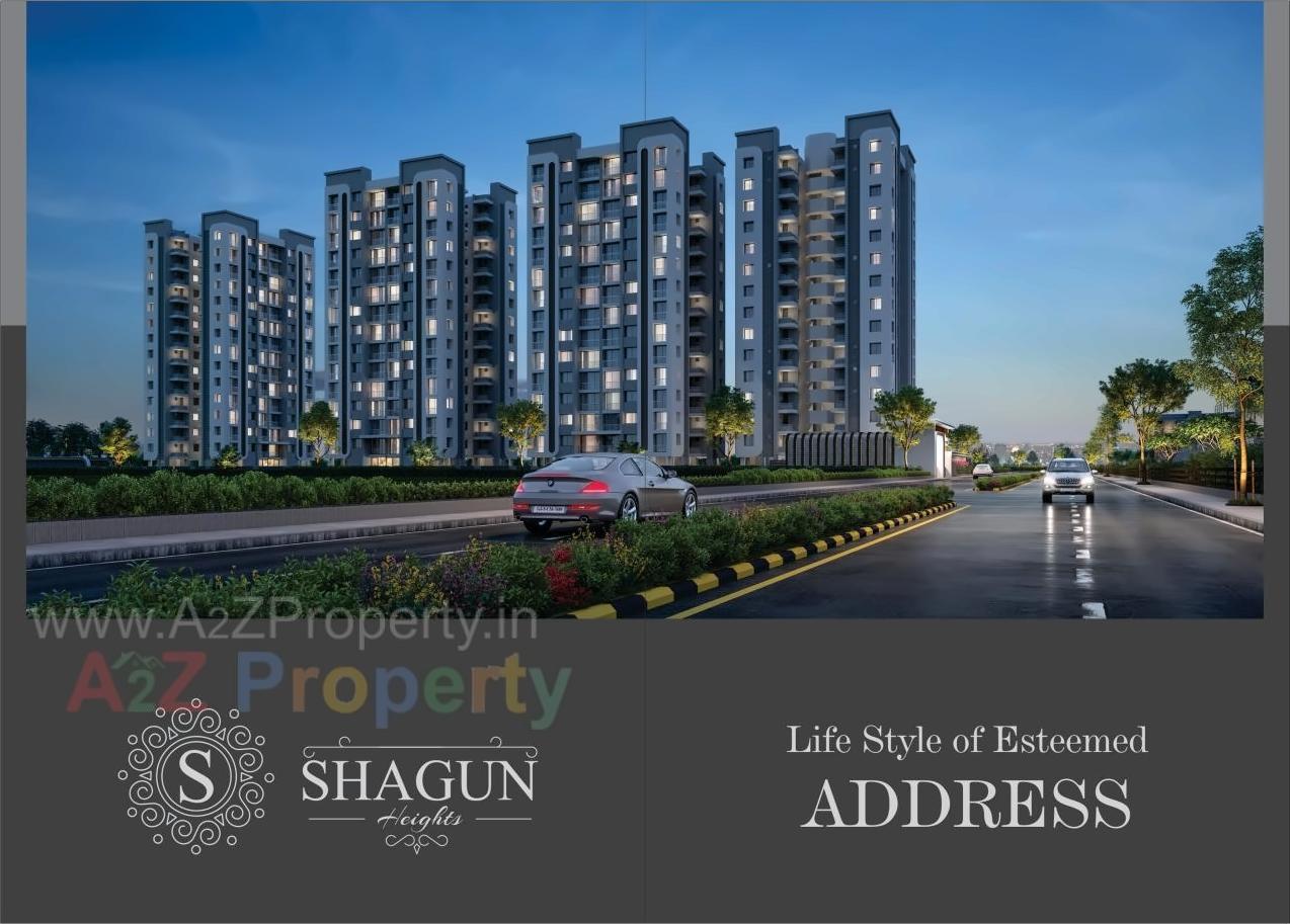3D Elevation of real estate project Shagun Heights located at Varachha, Surat, Gujarat