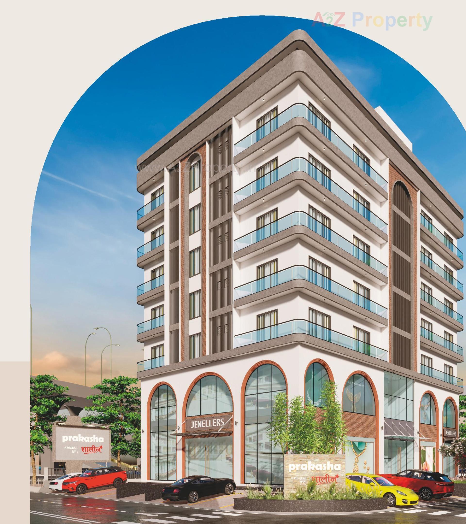 3D Elevation of real estate project Shaleen Prakasha located at Athwa, Surat, Gujarat