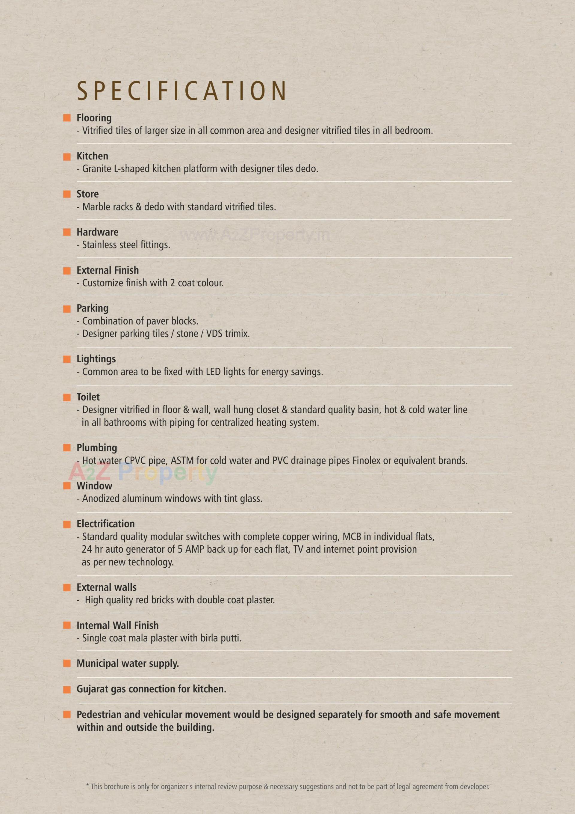  of real estate project Shaligram Flats located at Vesu, Surat, Gujarat