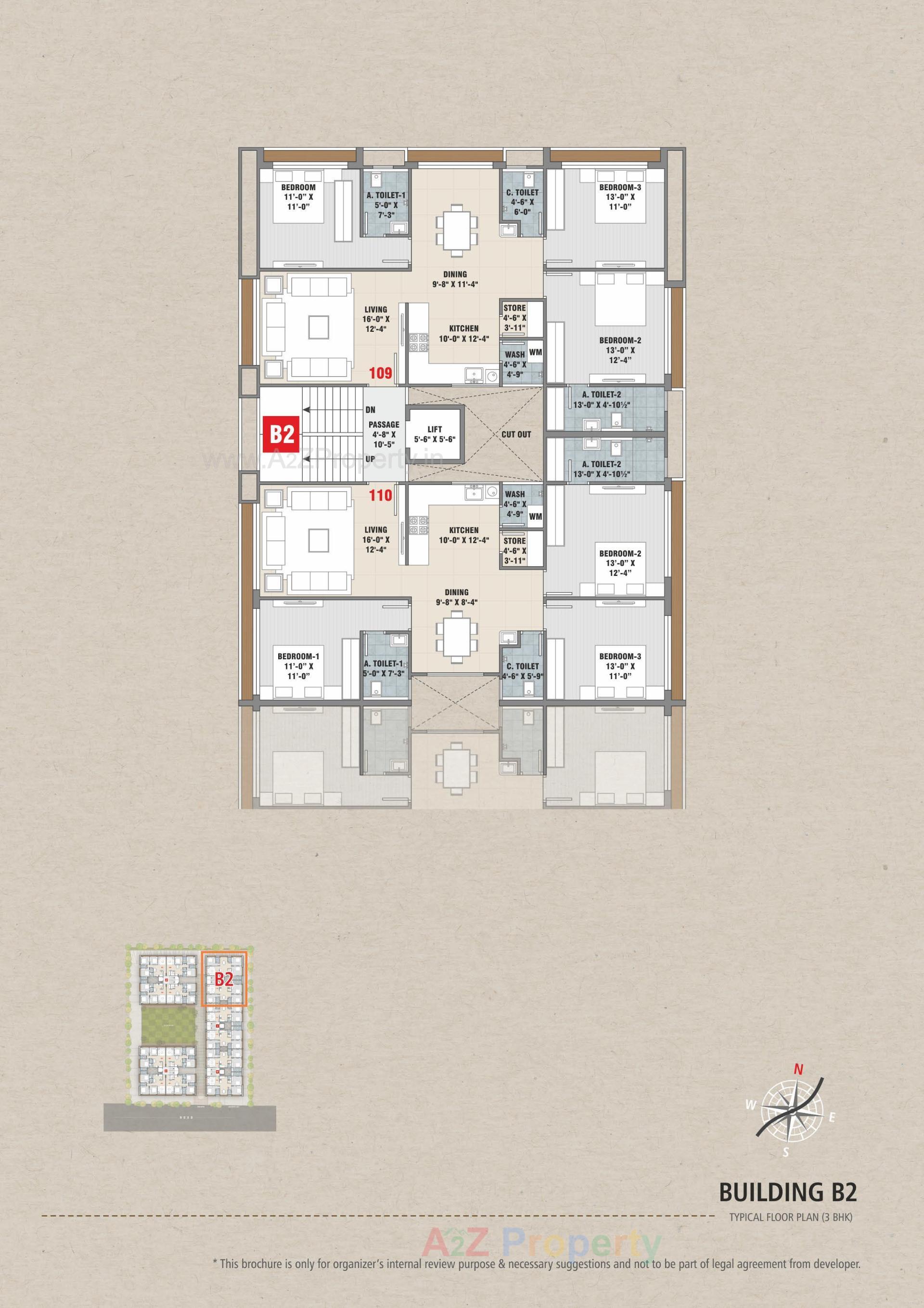 Layout of real estate project Shaligram Flats located at Vesu, Surat, Gujarat