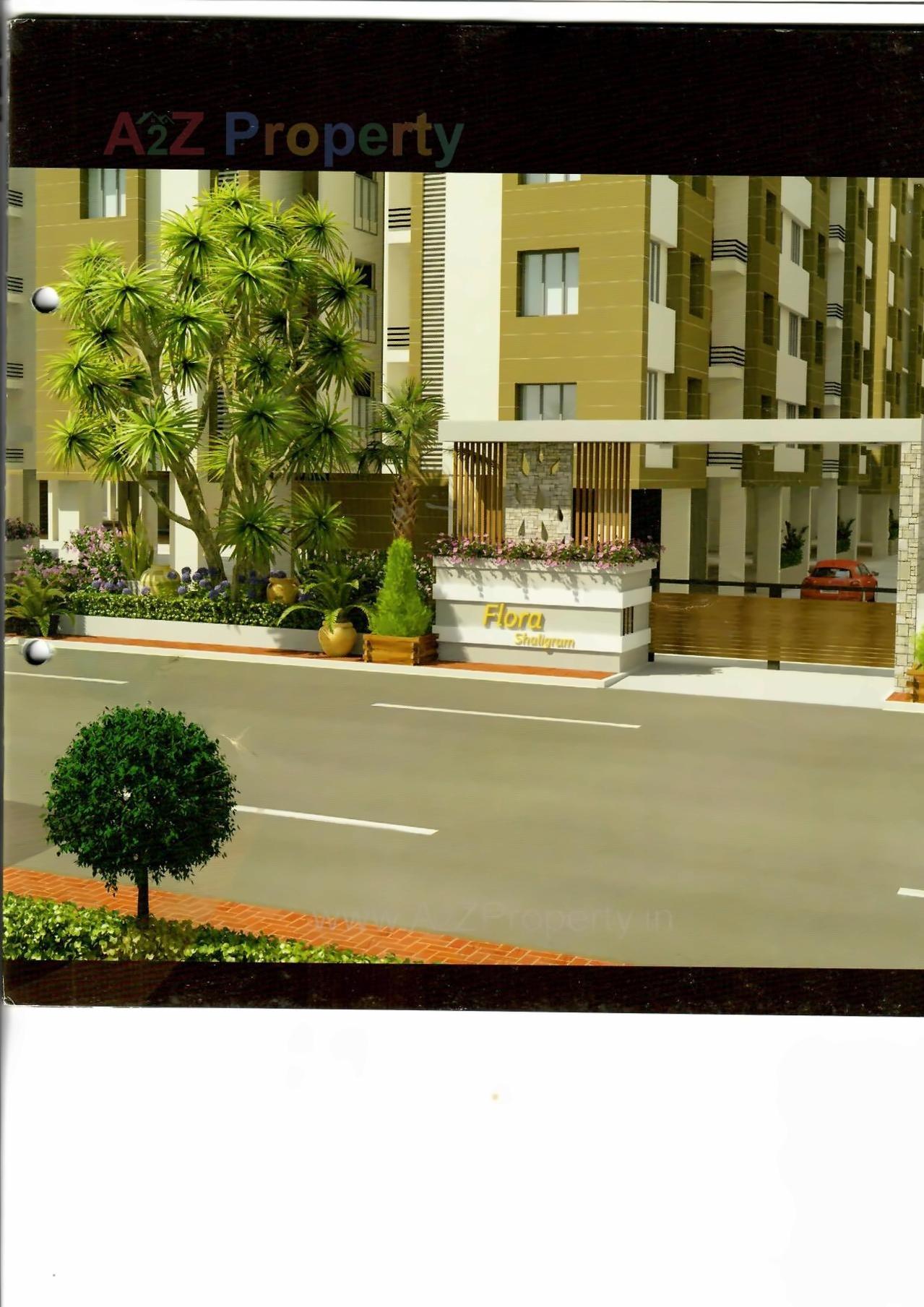 3D Elevation of real estate project Shaligram Flora located at Navagam, Surat, Gujarat