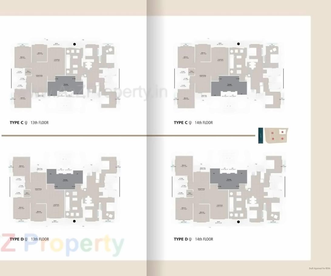 Layout of real estate project Shaligram Kinaro located at Singanpore, Surat, Gujarat