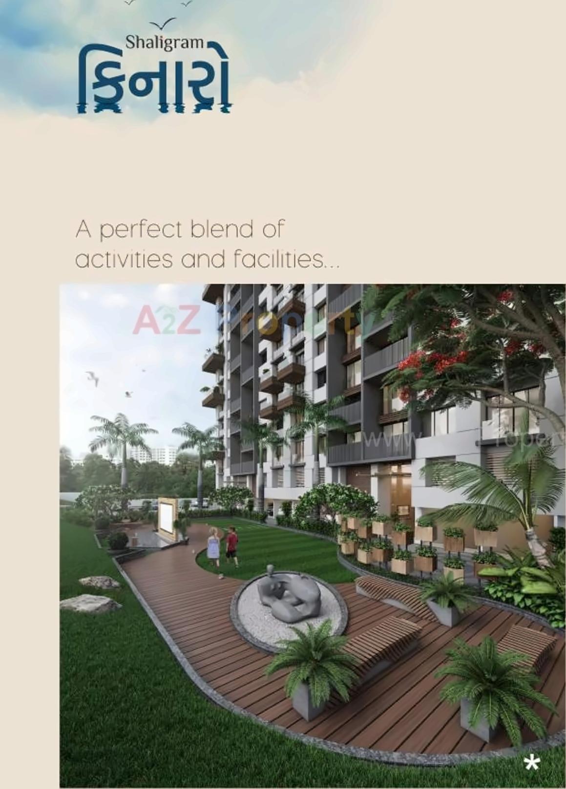 3D Elevation of real estate project Shaligram Kinaro located at Singanpore, Surat, Gujarat