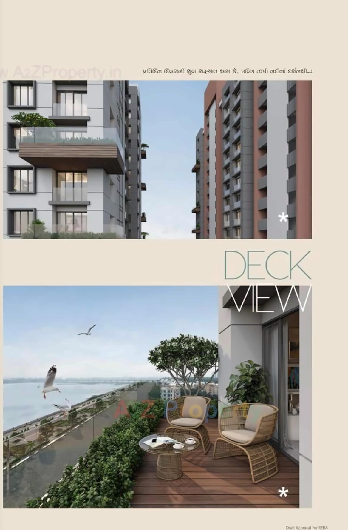 3D Elevation of real estate project Shaligram Kinaro located at Singanpore, Surat, Gujarat