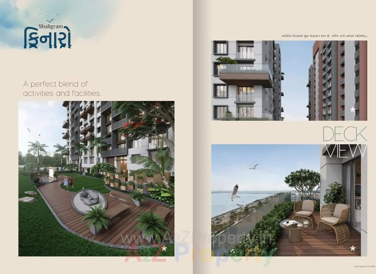 3D Elevation of real estate project Shaligram Kinaro located at Singanpore, Surat, Gujarat