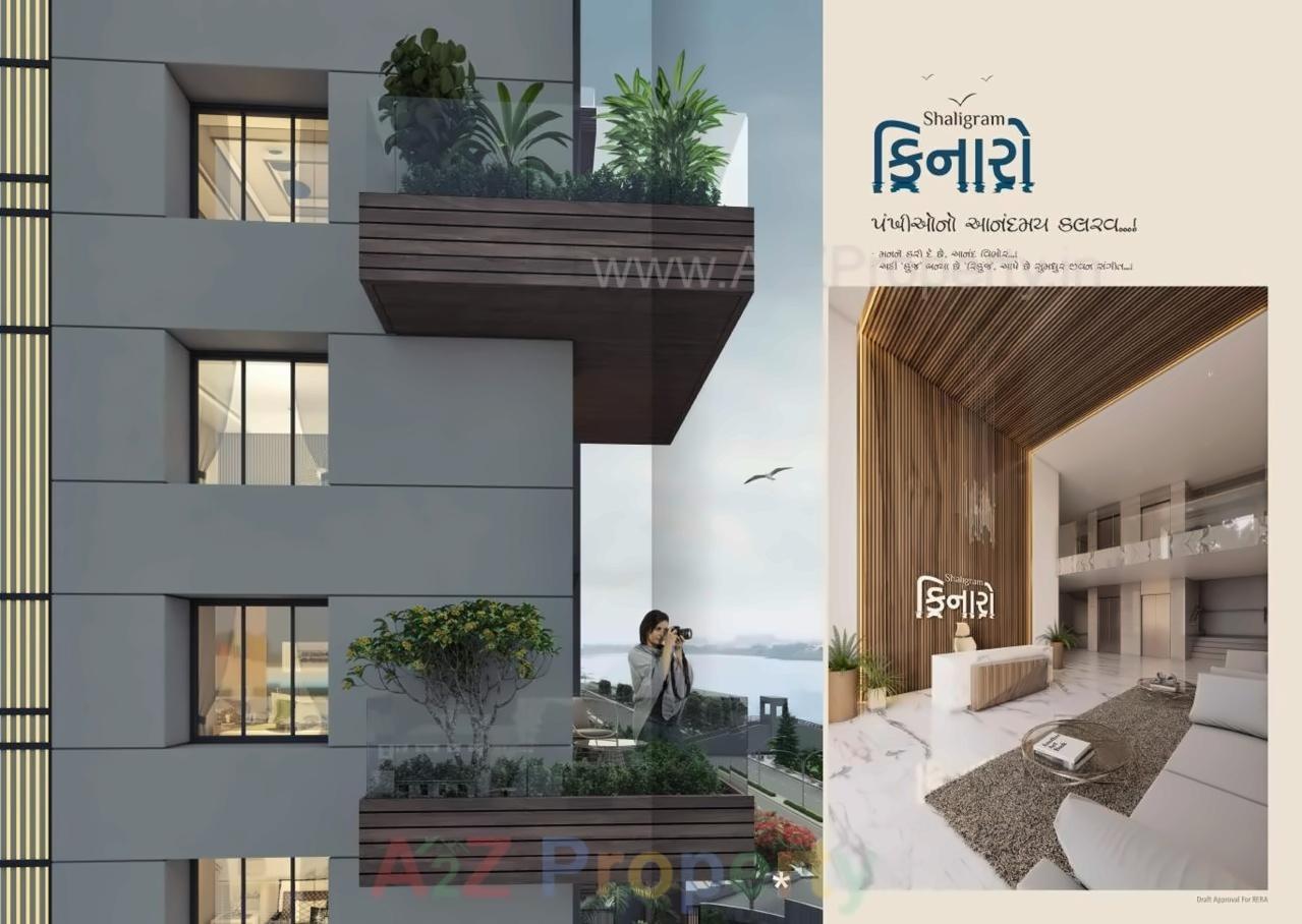3D Elevation of real estate project Shaligram Kinaro located at Singanpore, Surat, Gujarat