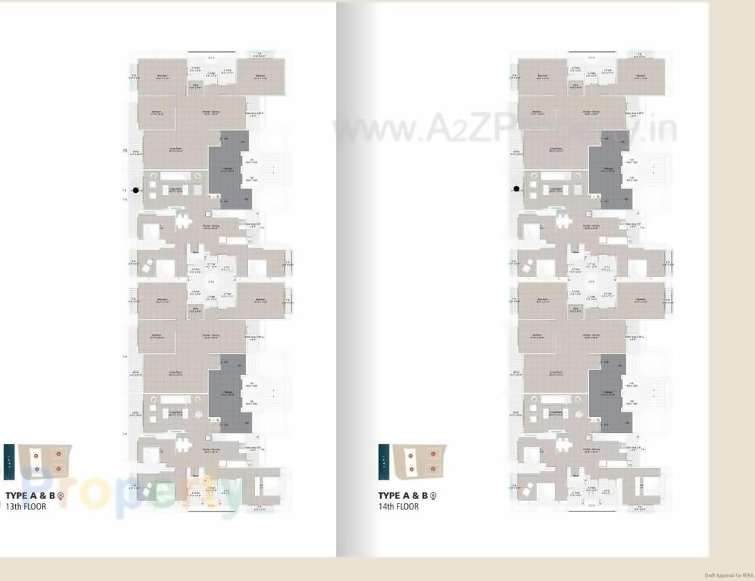 Layout of real estate project Shaligram Kinaro located at Singanpore, Surat, Gujarat