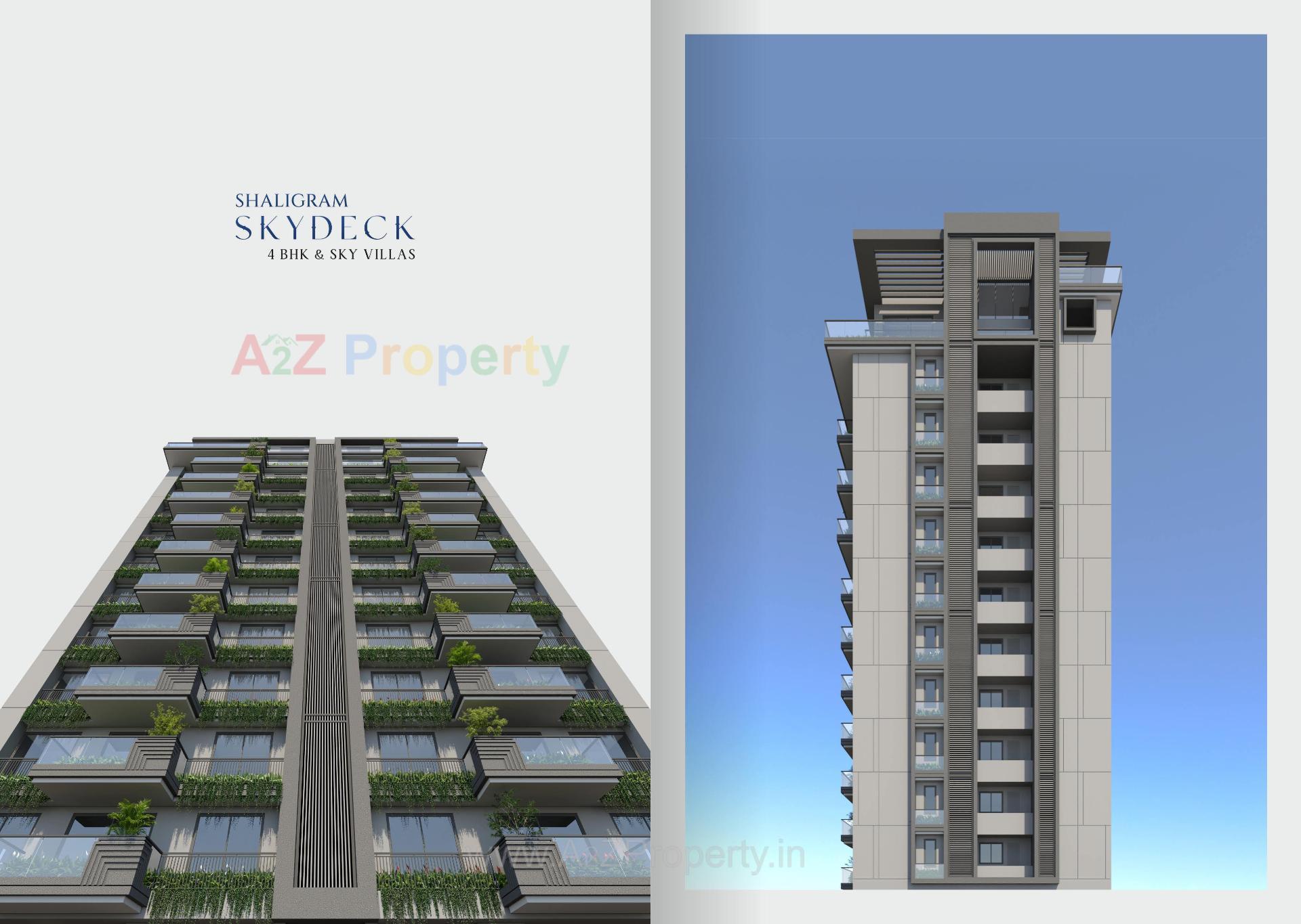 3D Elevation of real estate project Shaligram Skydeck located at Pal, Surat, Gujarat
