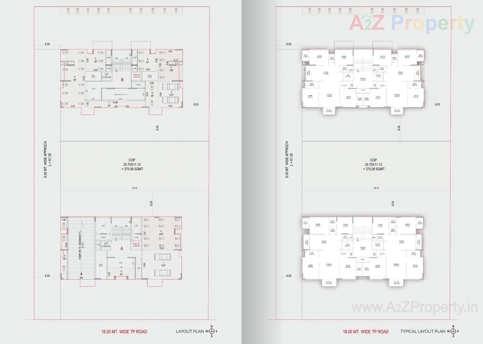 Layout of real estate project Shaligram Skydeck located at Pal, Surat, Gujarat