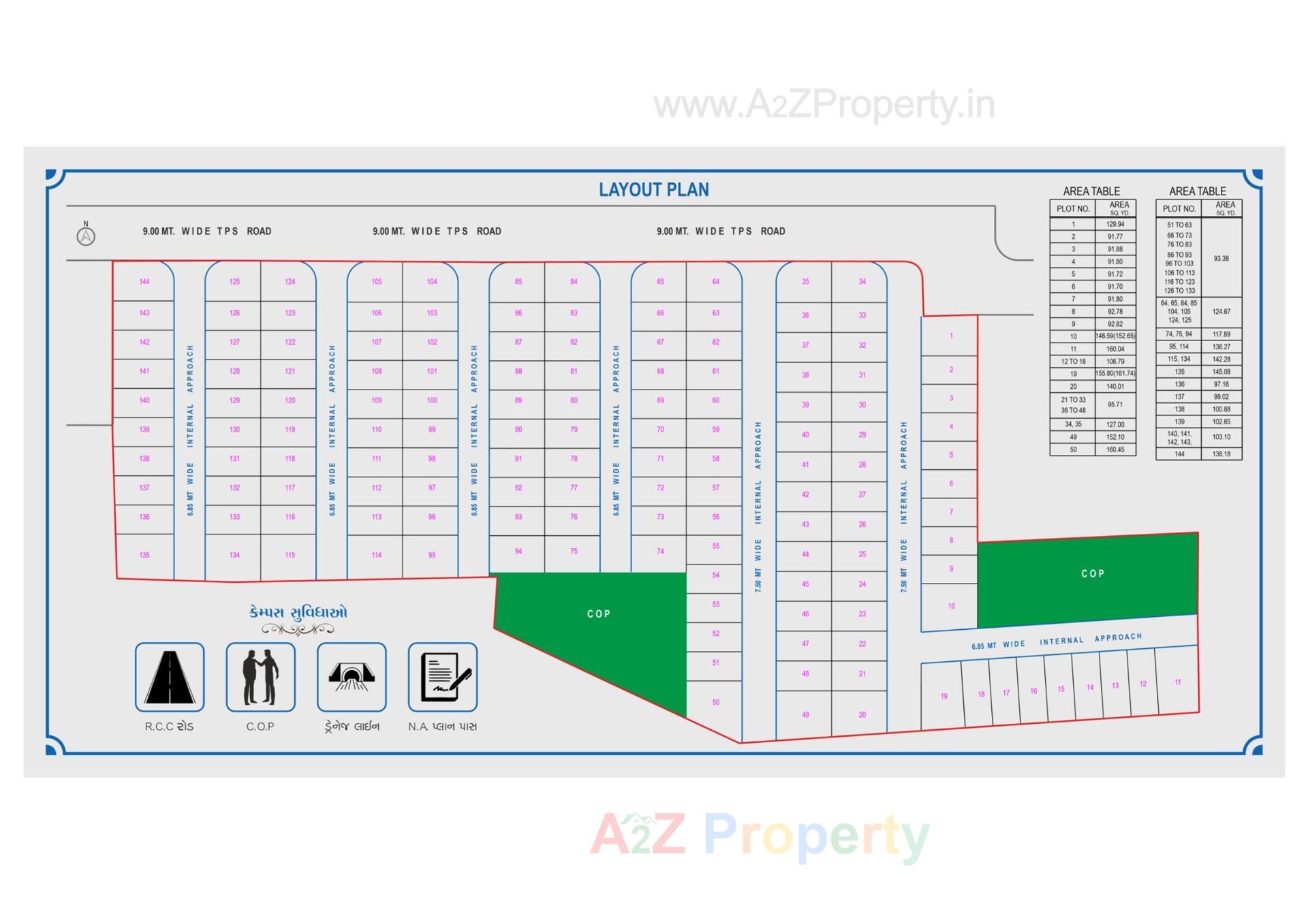 Layout of real estate project Shanti Homes located at Jahangirpura, Surat, Gujarat