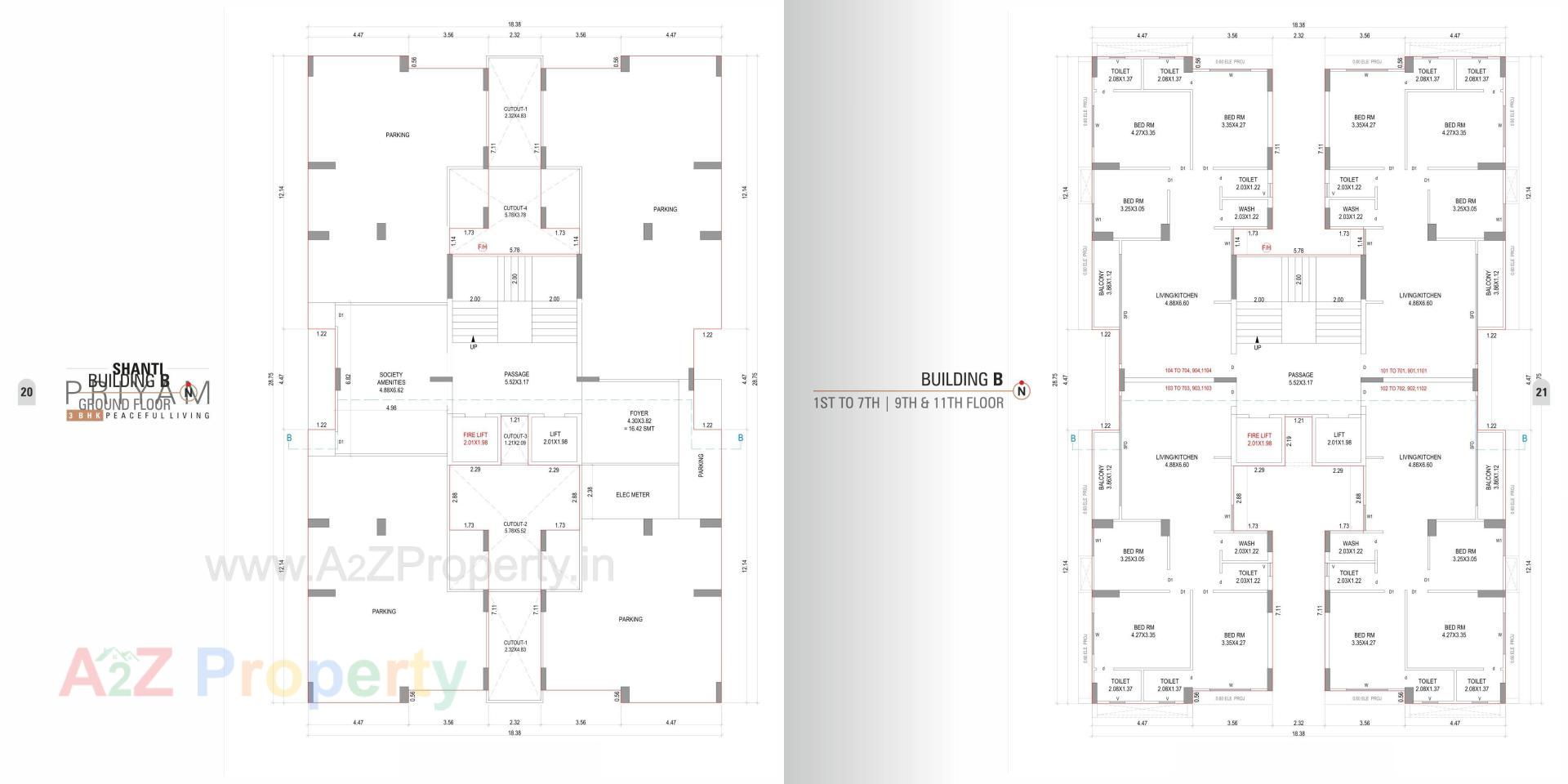 Layout of real estate project Shanti Priyam located at Pal, Surat, Gujarat