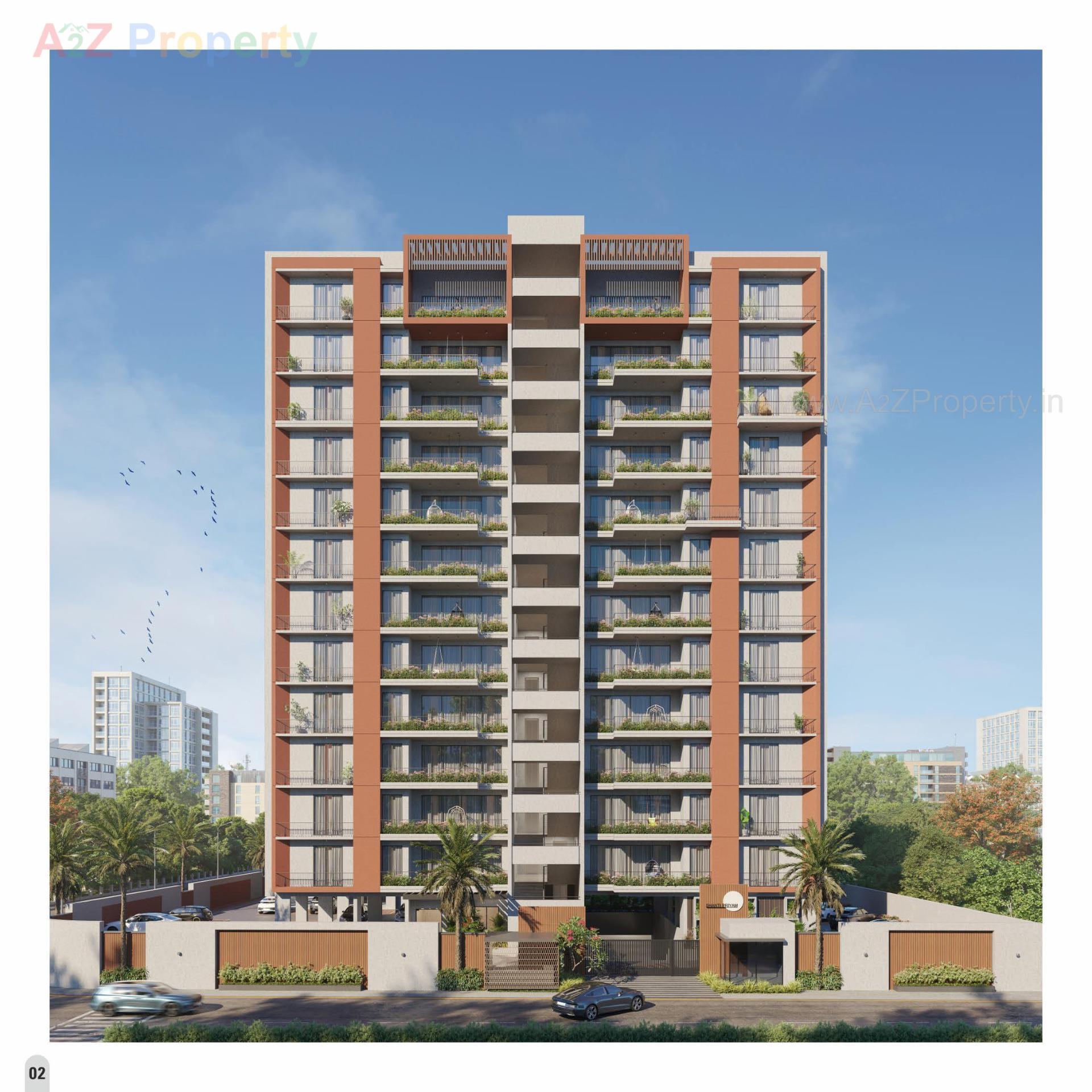 3D Elevation of real estate project Shanti Priyam located at Pal, Surat, Gujarat