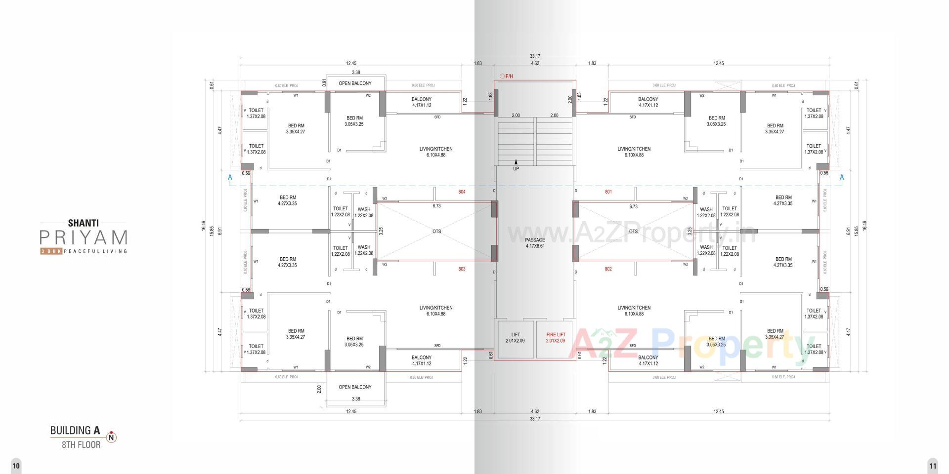 Layout of real estate project Shanti Priyam located at Pal, Surat, Gujarat