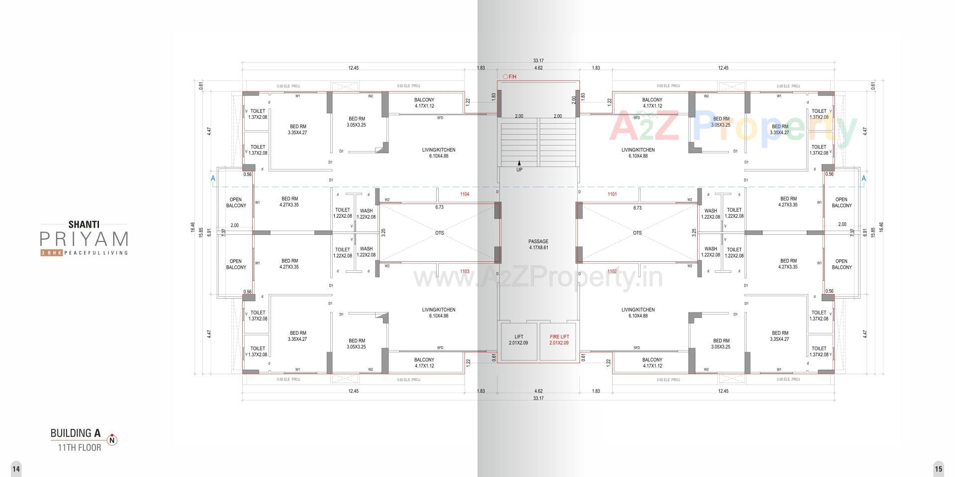 Layout of real estate project Shanti Priyam located at Pal, Surat, Gujarat