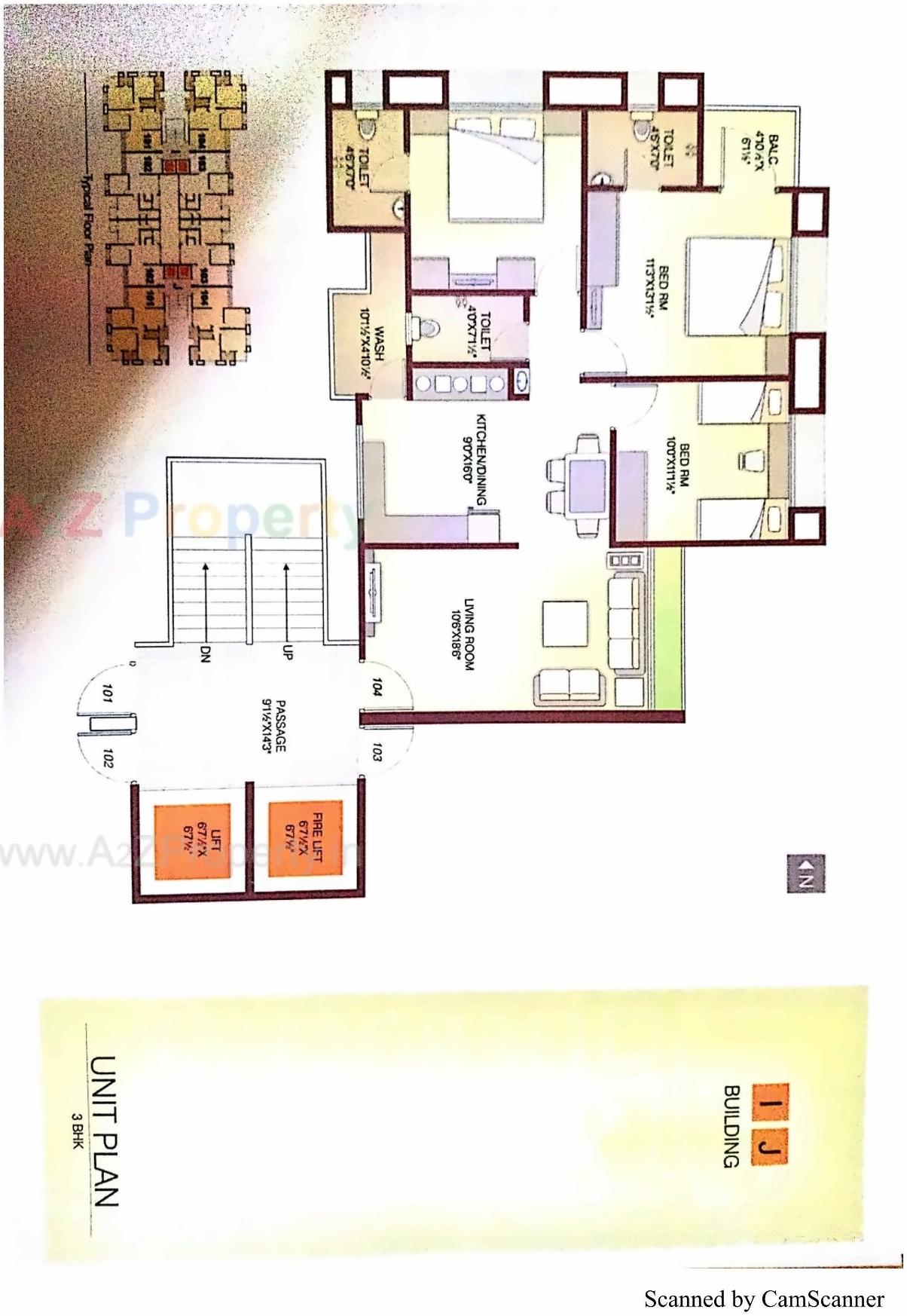 Layout of real estate project Sharanam located at Jahangir-pura, Surat, Gujarat