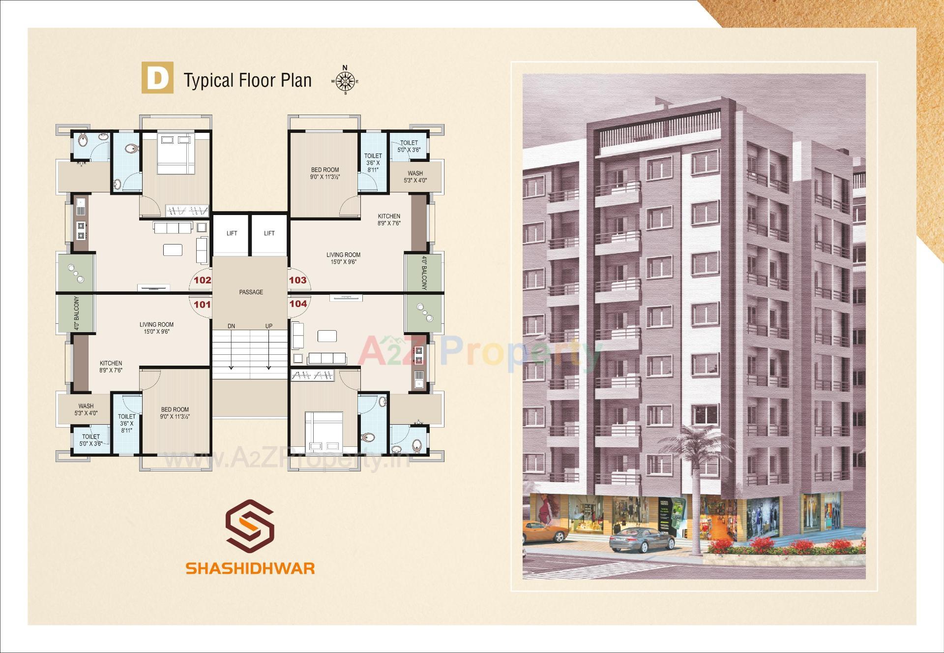 Layout of real estate project Shashidhwar located at Surat, Surat, Gujarat