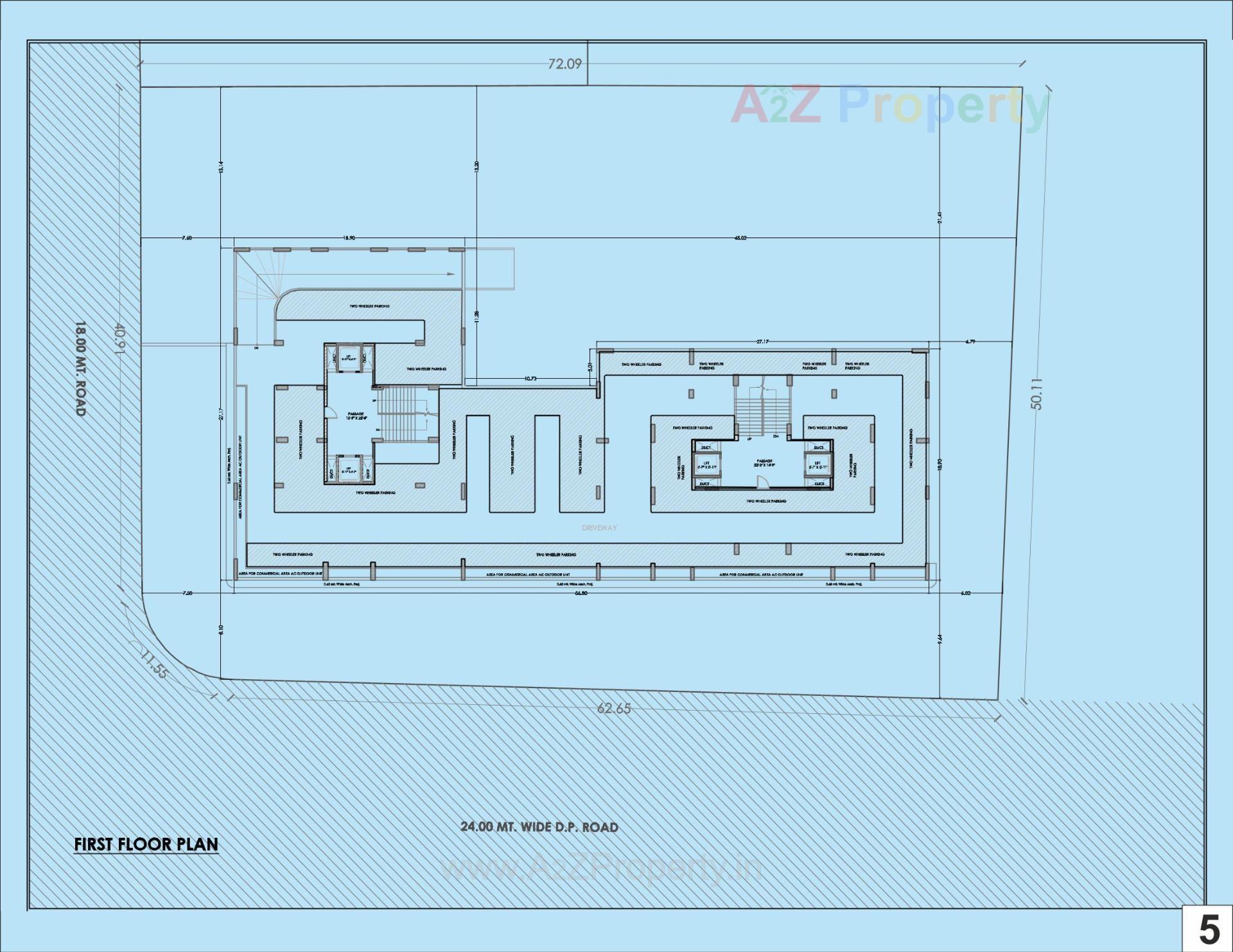 Layout of real estate project Shashwat Heights located at Katargam, Surat, Gujarat