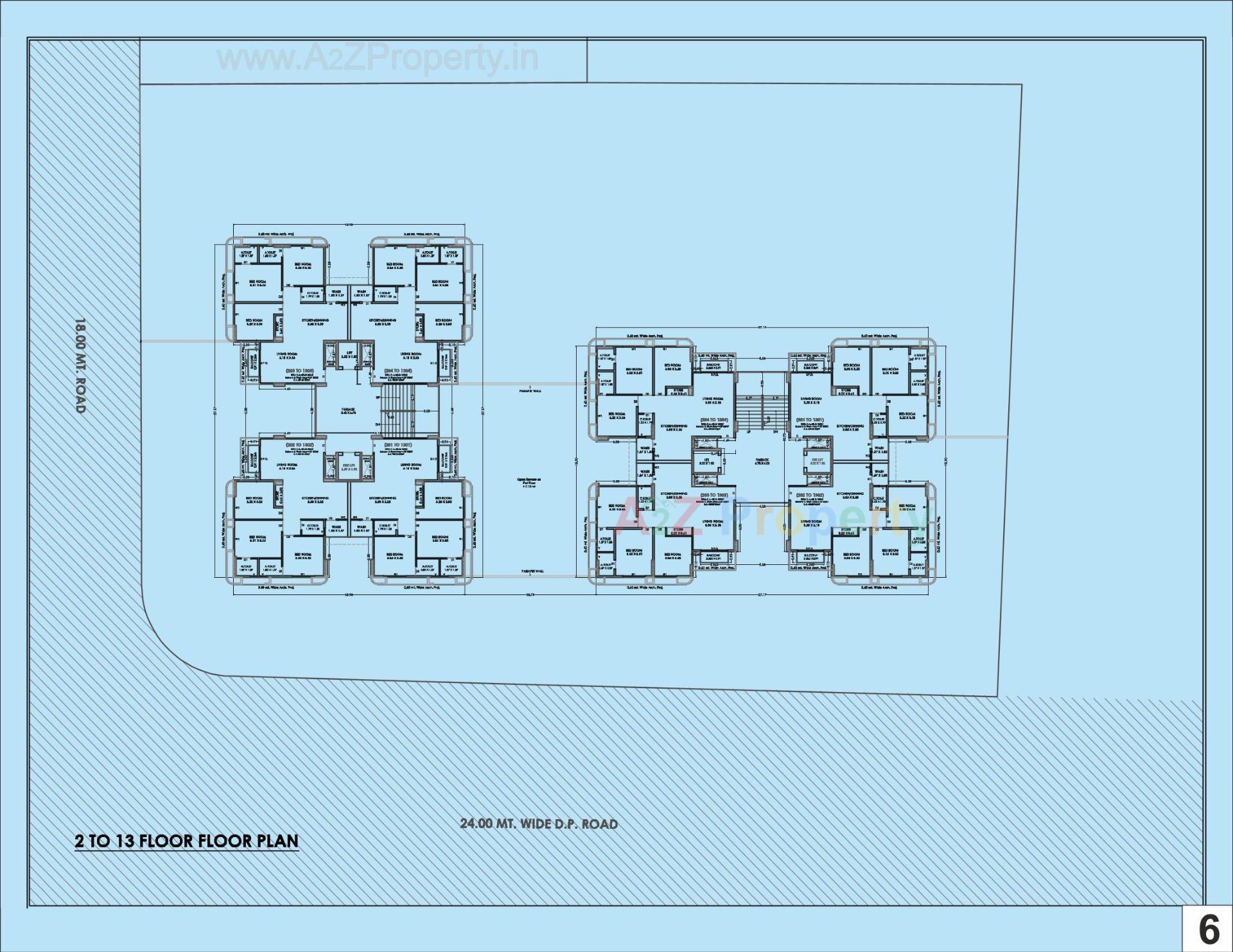 Layout of real estate project Shashwat Heights located at Katargam, Surat, Gujarat