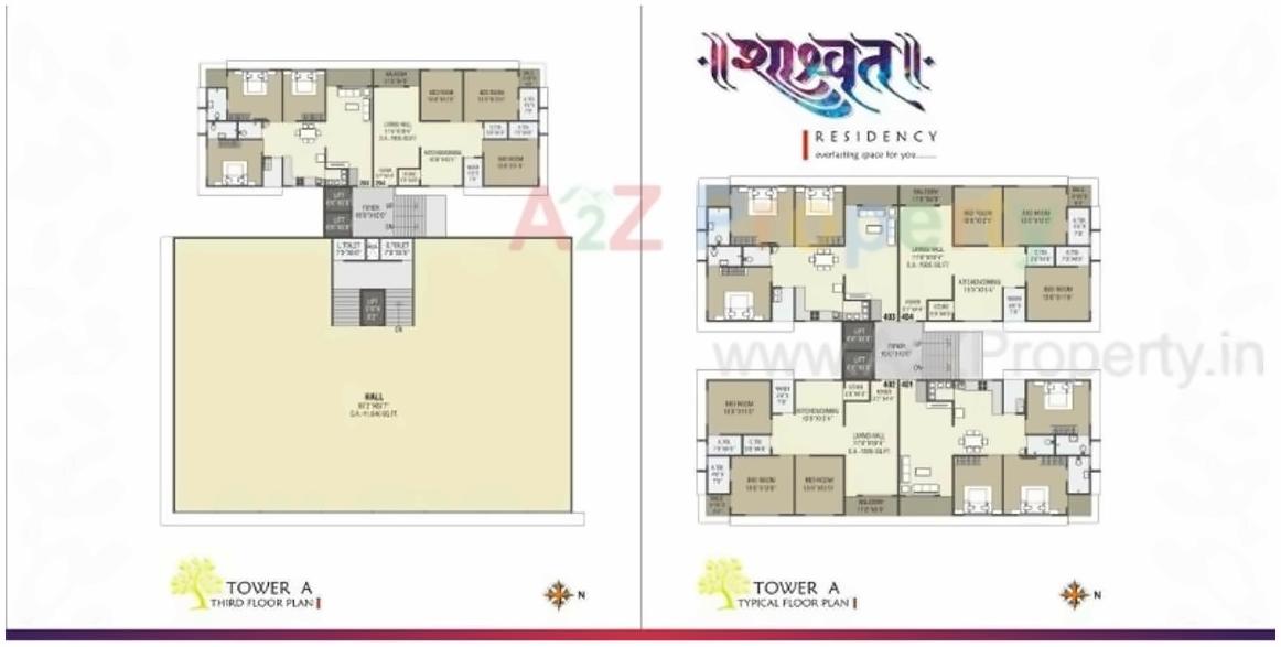 Layout of real estate project Shashwat Residency located at Udhna, Surat, Gujarat