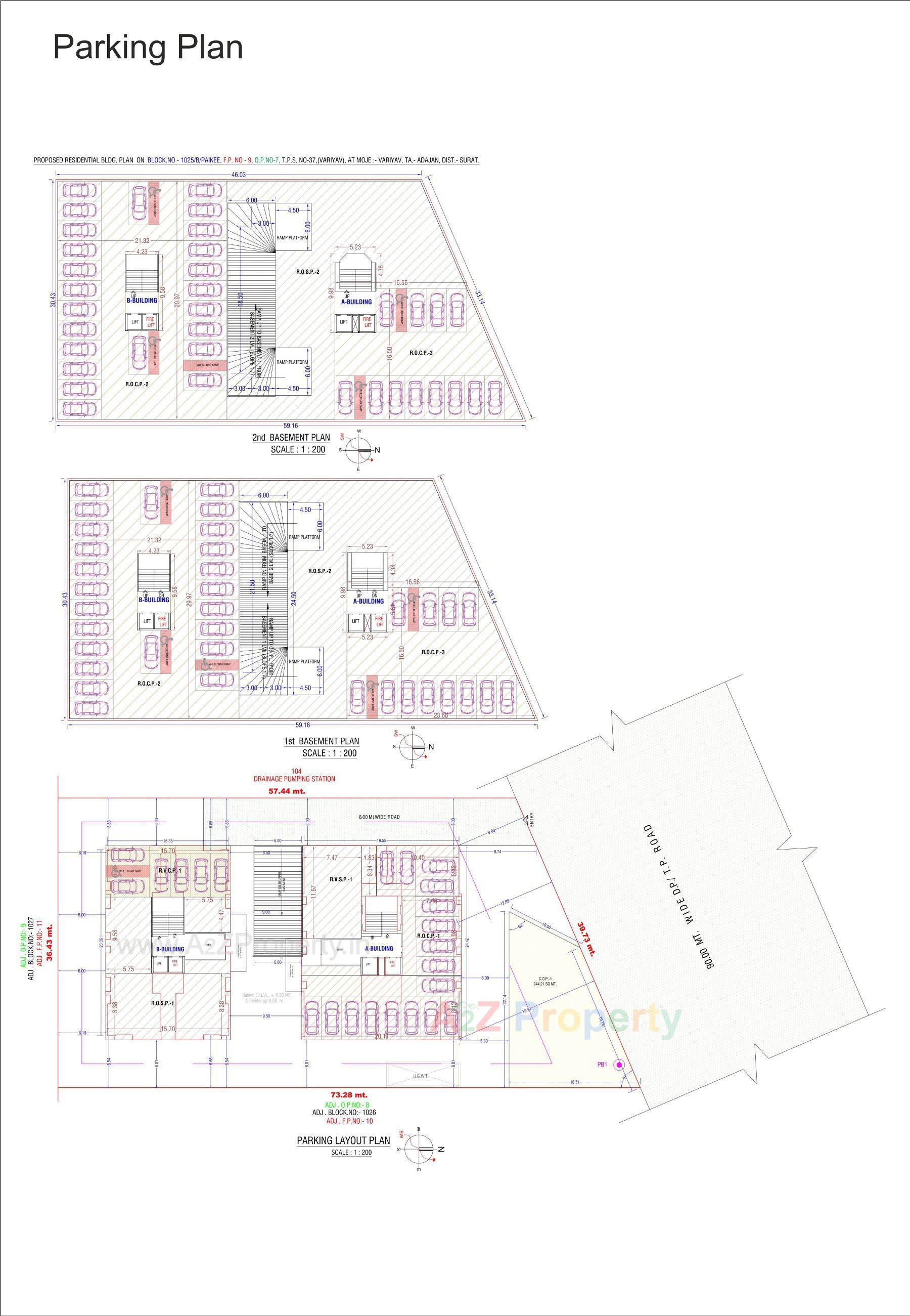 Layout of real estate project Shatabdi Heritage located at Variyav, Surat, Gujarat