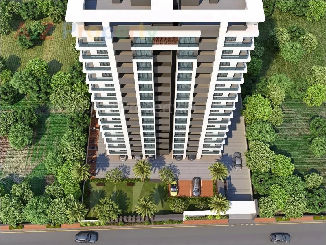 3D Elevation of real estate project Sheraton Tower located at Abrama, Surat, Gujarat