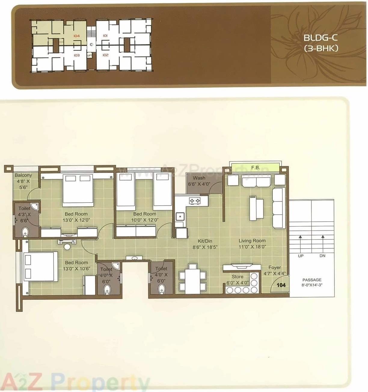 Layout of real estate project Shikhar Avenue located at Jahangir-pura, Surat, Gujarat