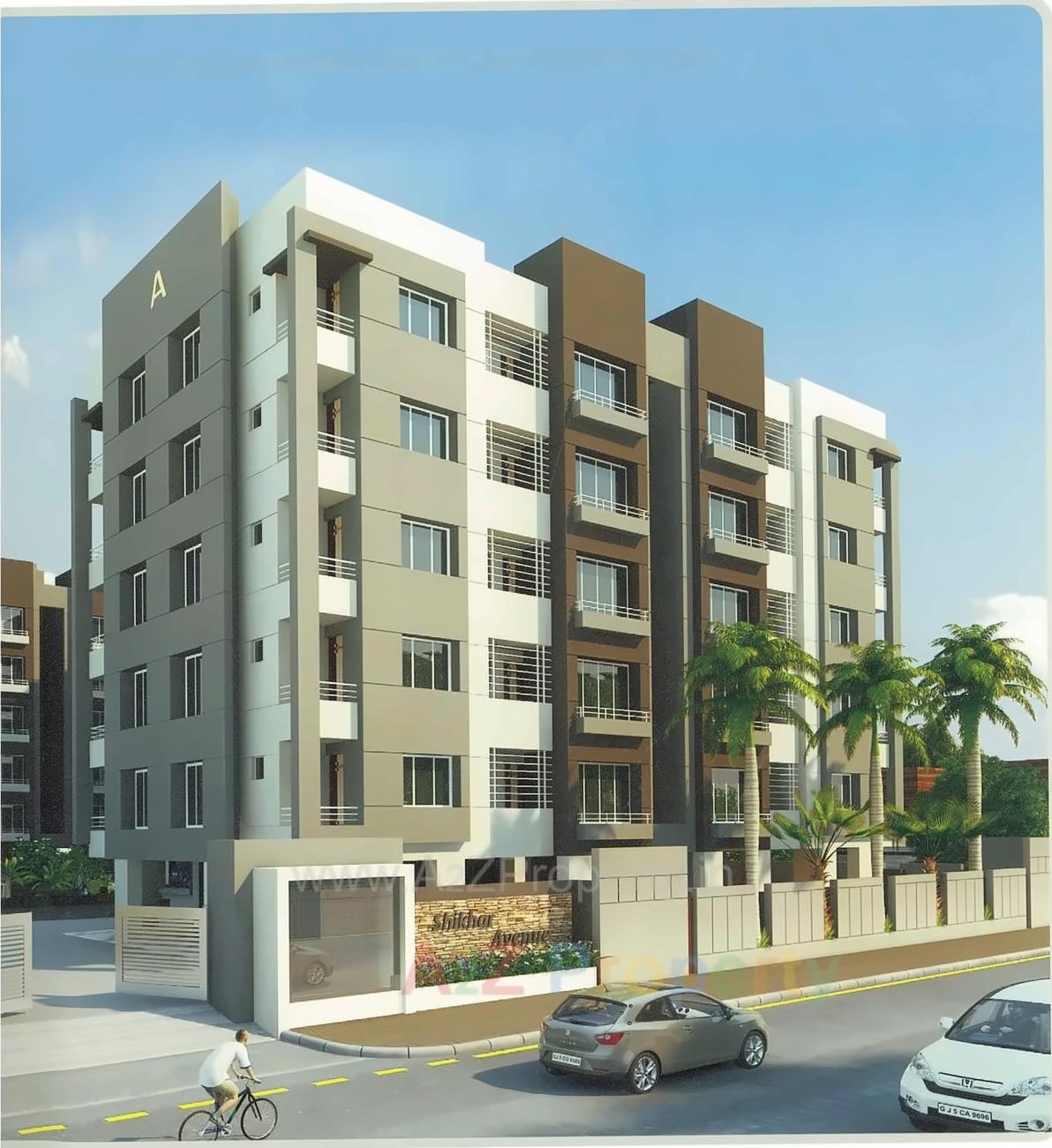 3D Elevation of real estate project Shikhar Avenue located at Jahangir-pura, Surat, Gujarat