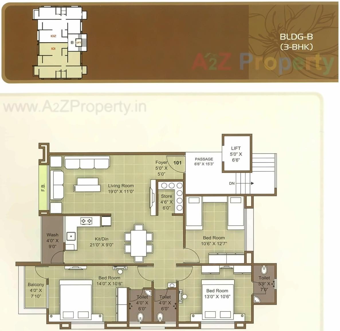 Layout of real estate project Shikhar Avenue located at Jahangir-pura, Surat, Gujarat