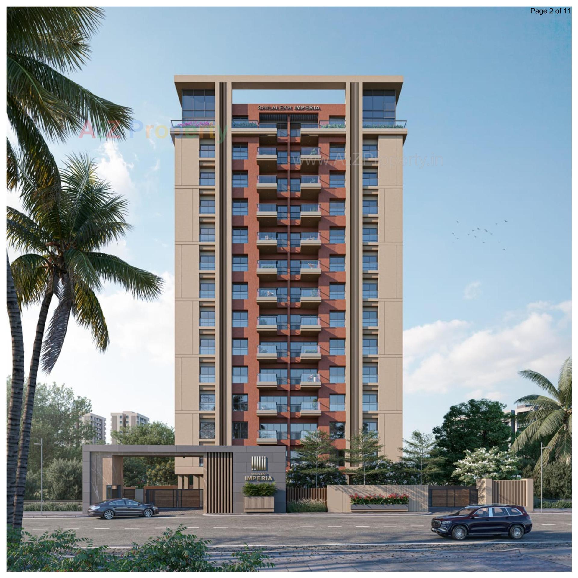3D Elevation of real estate project Shilalekh Imperia located at Pal, Surat, Gujarat