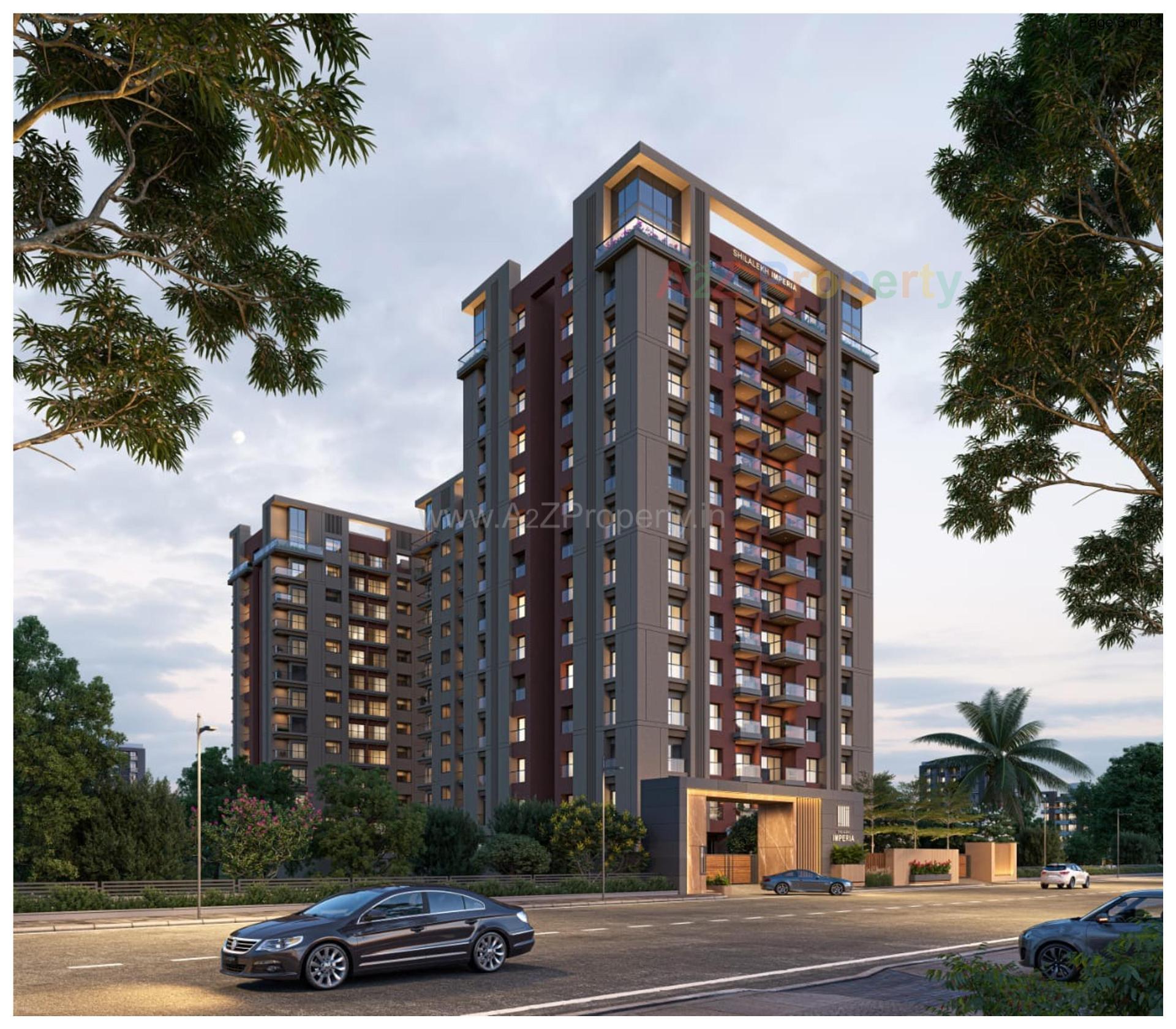 3D Elevation of real estate project Shilalekh Imperia located at Pal, Surat, Gujarat