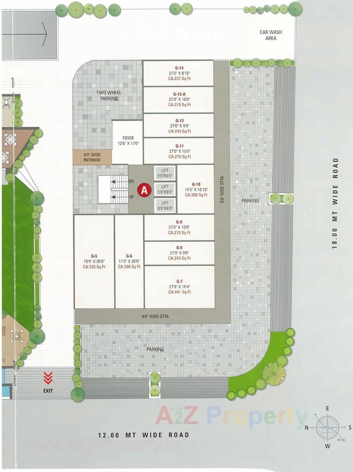 Layout of real estate project Shiv Digja located at Pal, Surat, Gujarat