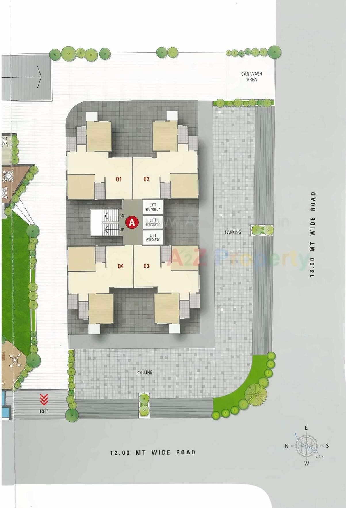 Layout of real estate project Shiv Digja located at Pal, Surat, Gujarat