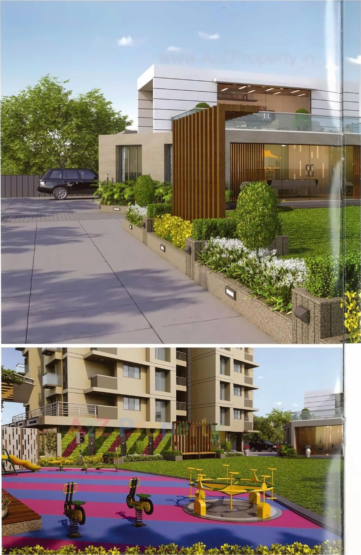 3D Elevation of real estate project Shiv Digja located at Pal, Surat, Gujarat