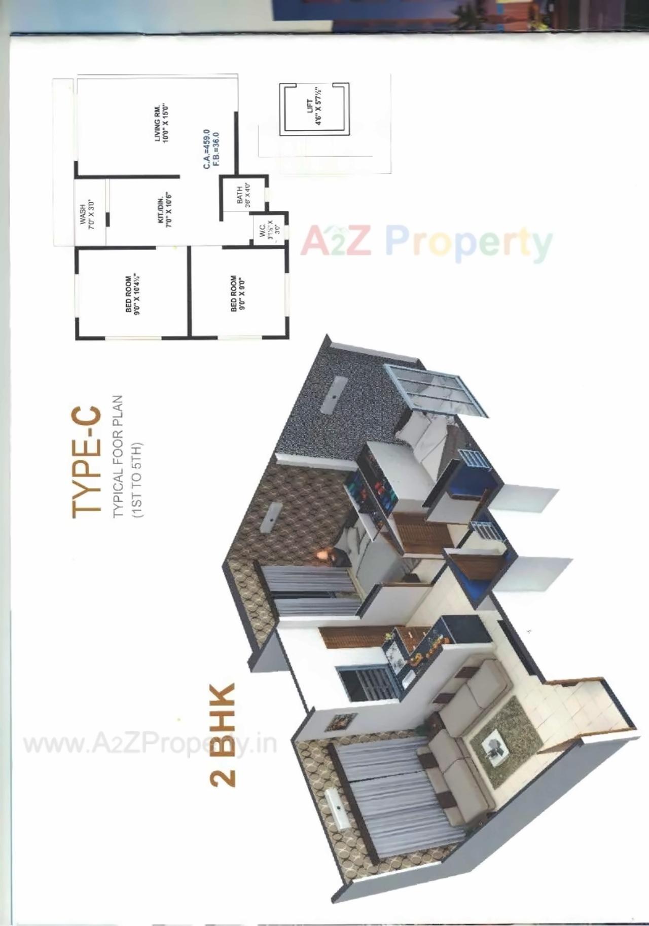 Layout of real estate project Shiv Drashti Residency located at Pardi, Surat, Gujarat