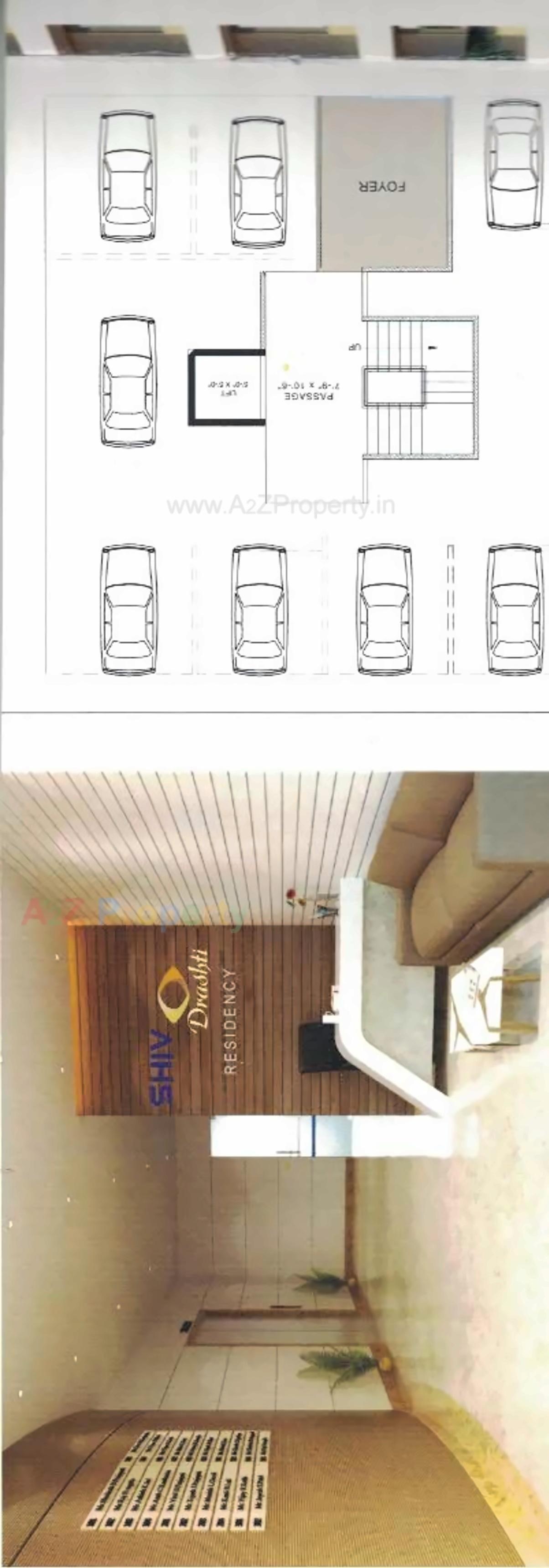 Layout of real estate project Shiv Drashti Residency located at Pardi, Surat, Gujarat