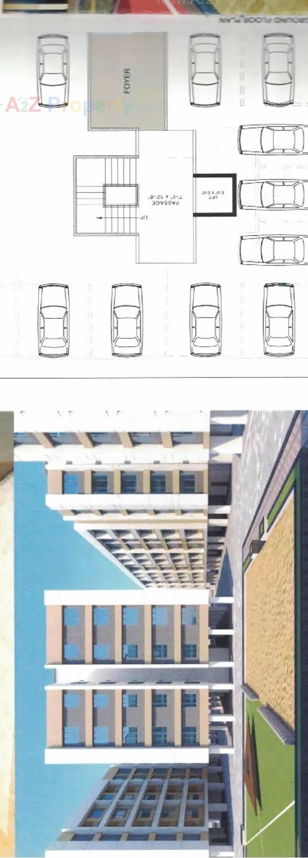 Layout of real estate project Shiv Drashti Residency located at Pardi, Surat, Gujarat