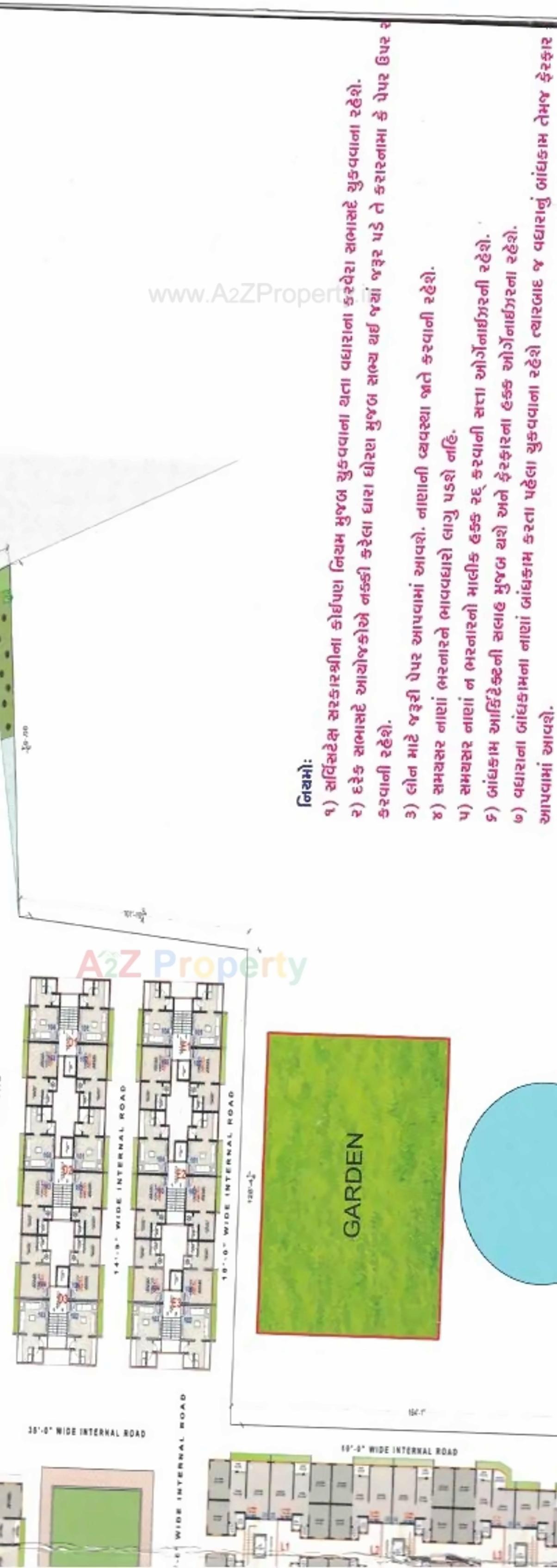 Layout of real estate project Shiv Drashti Residency located at Pardi, Surat, Gujarat
