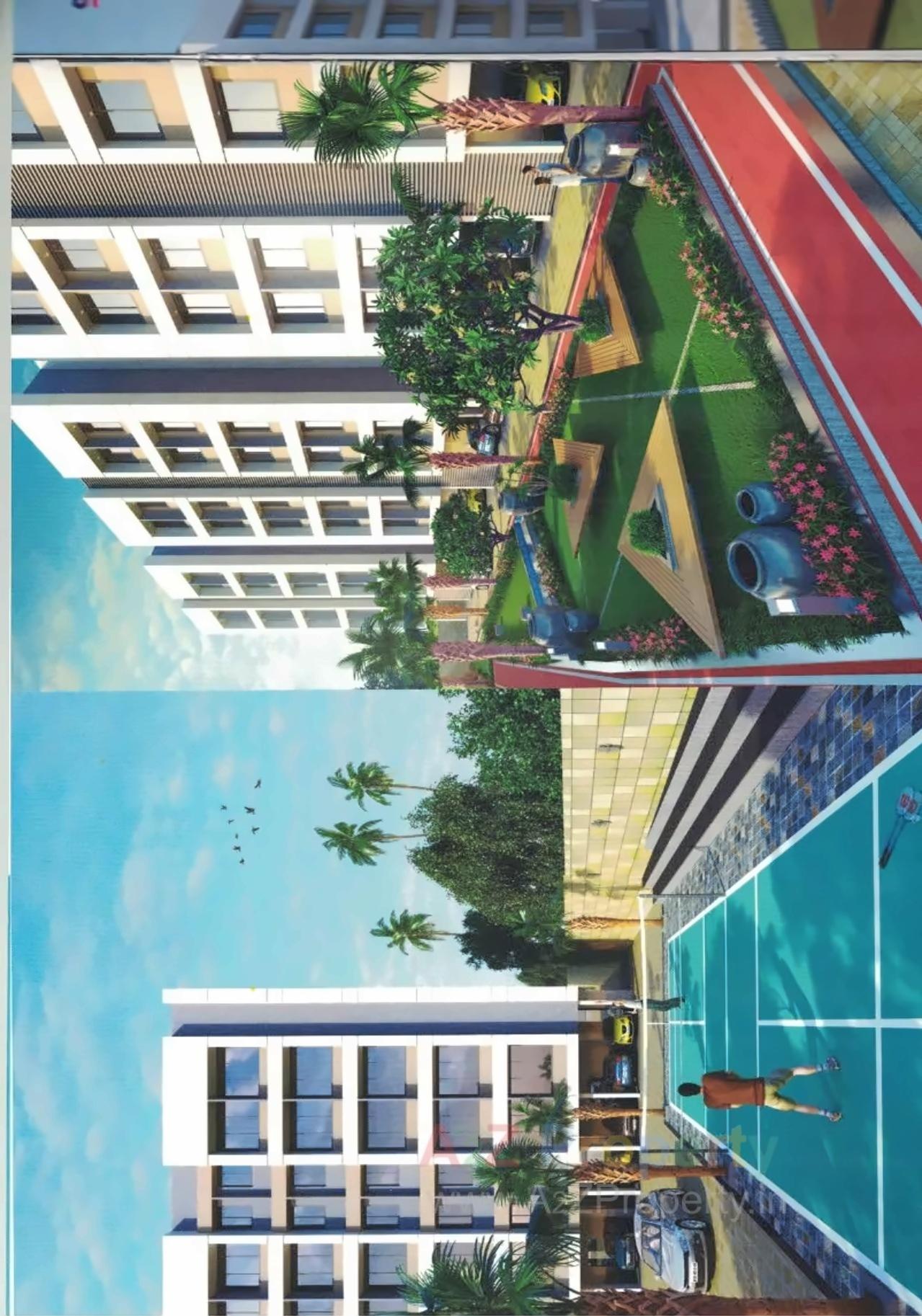 3D Elevation of real estate project Shiv Drashti Residency located at Pardi, Surat, Gujarat