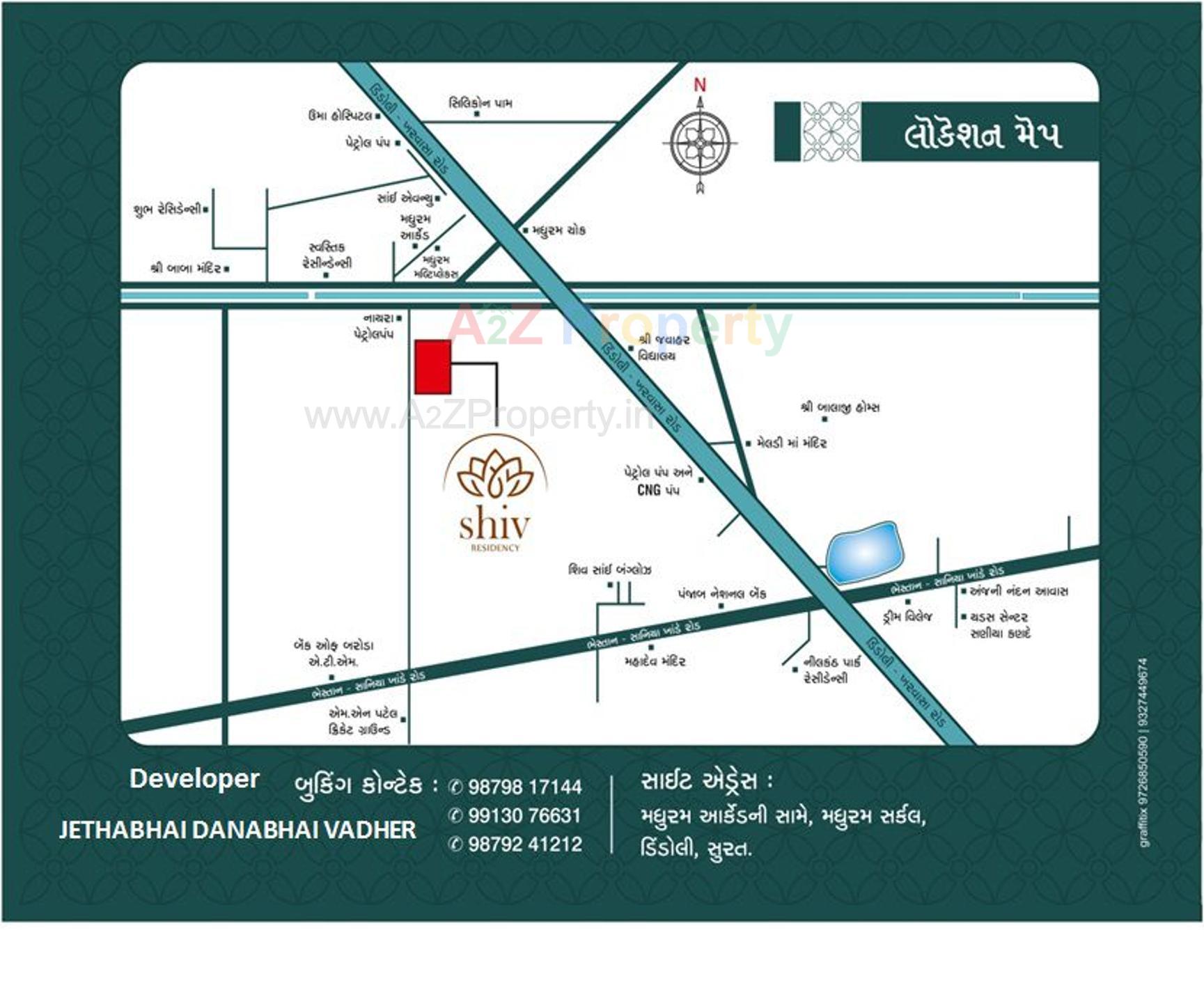  of real estate project Shiv Residency located at Saniya-kande, Surat, Gujarat
