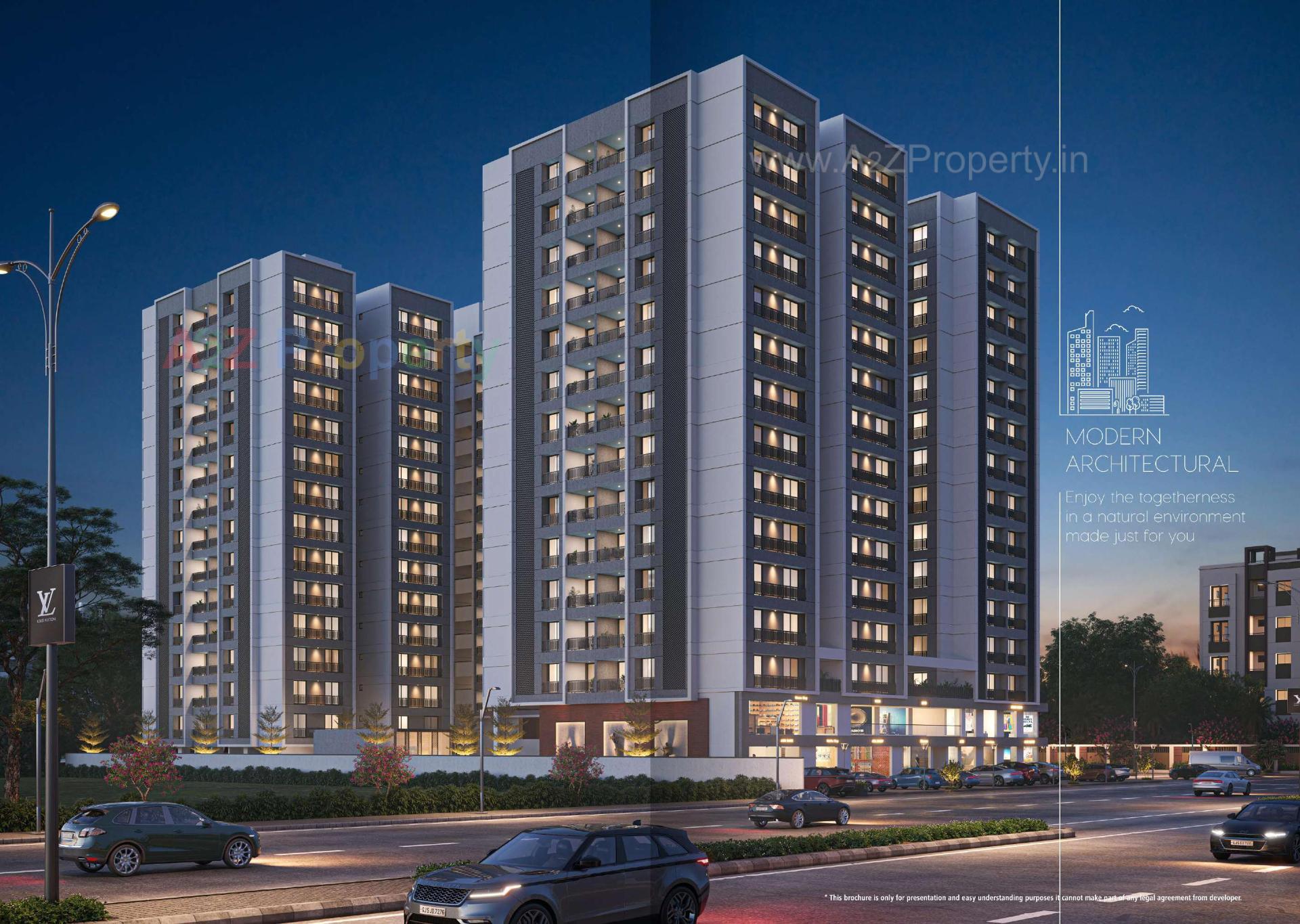 3D Elevation of real estate project Shiv Samarth located at Pal, Surat, Gujarat