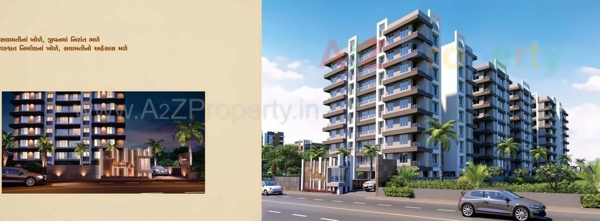 3D Elevation of real estate project Shiv Shakti Paradise located at Varachha, Surat, Gujarat