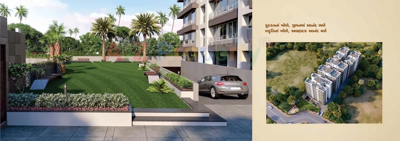 3D Elevation of real estate project Shiv Shakti Paradise located at Varachha, Surat, Gujarat