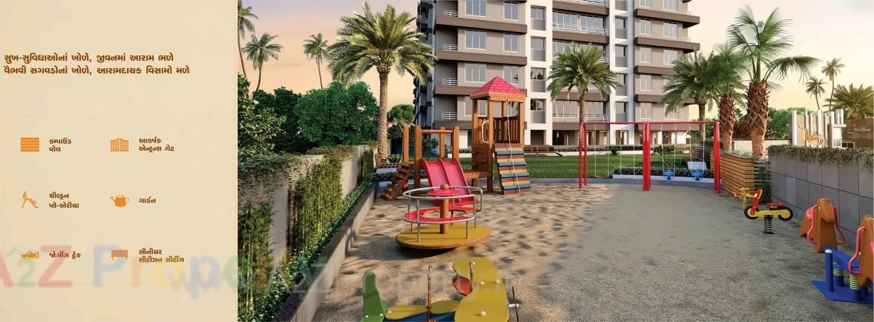 3D Elevation of real estate project Shiv Shakti Paradise located at Varachha, Surat, Gujarat