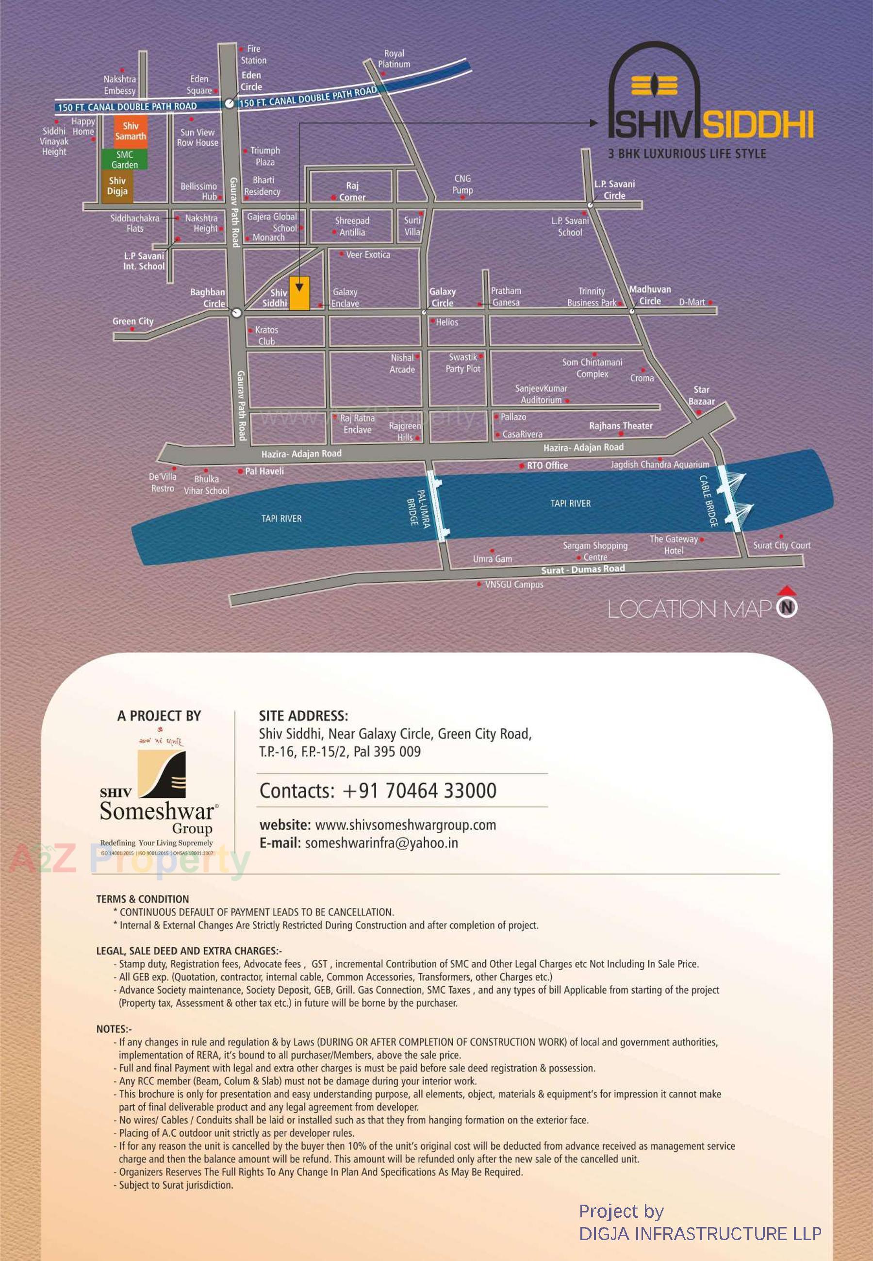  of real estate project Shiv Siddhi located at Pal, Surat, Gujarat