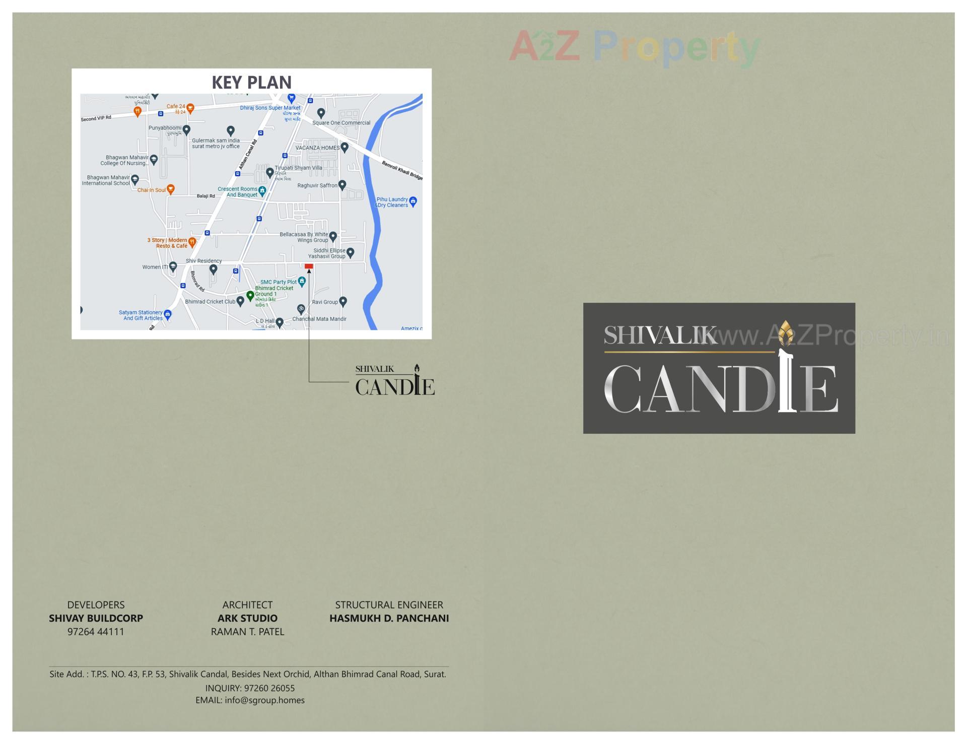  of real estate project Shivalik Candle located at Bhimrad, Surat, Gujarat